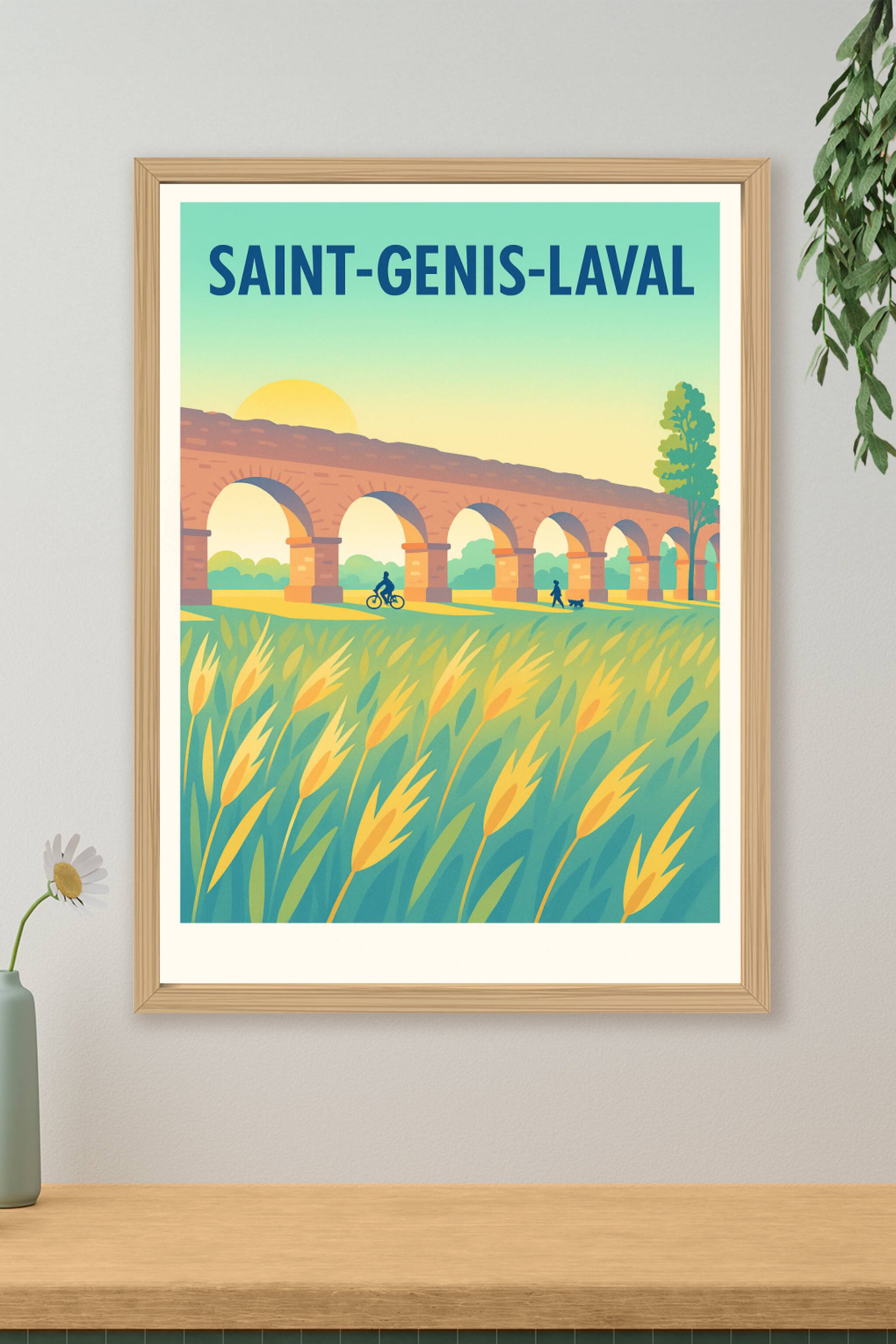 Affiche de Saint-Genis-Laval - Évasion bucolique au pont romain