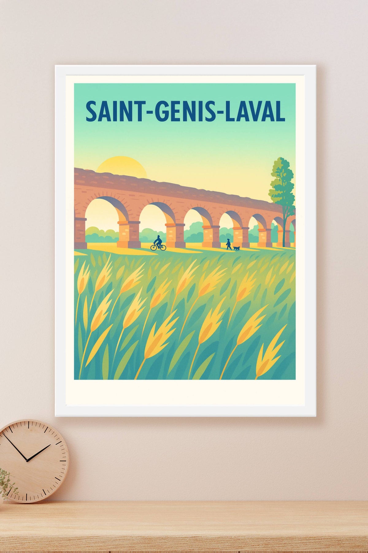 Affiche de Saint-Genis-Laval - Évasion bucolique au pont romain