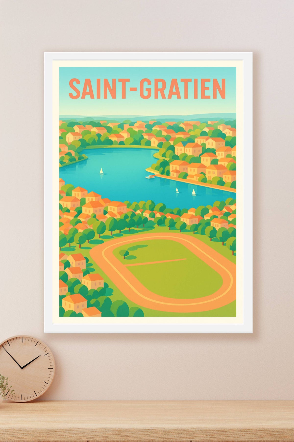 Affiche de Saint-Gratien - Charme bucolique au bord de l'eau