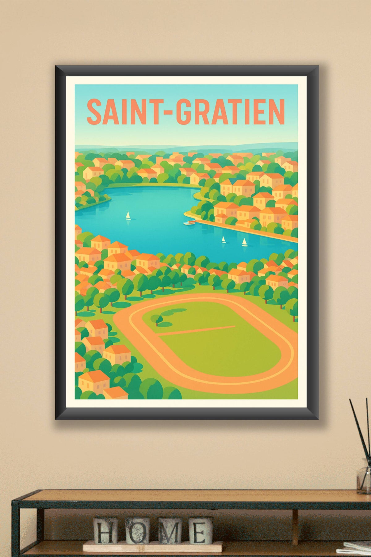 Affiche de Saint-Gratien - Charme bucolique au bord de l'eau