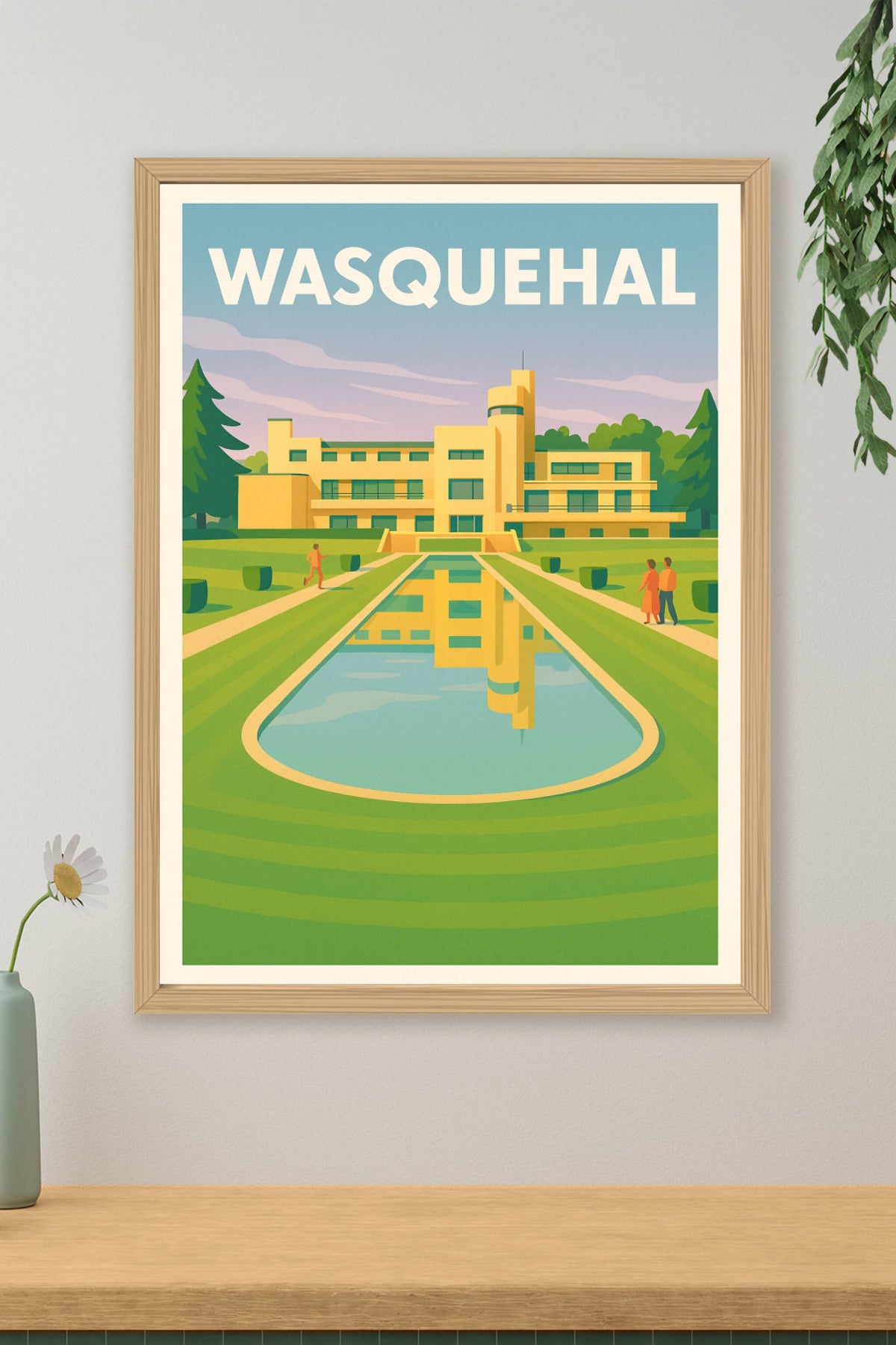Affiche de Wasquehal - Élégance architecturale et sérénité des jardins
