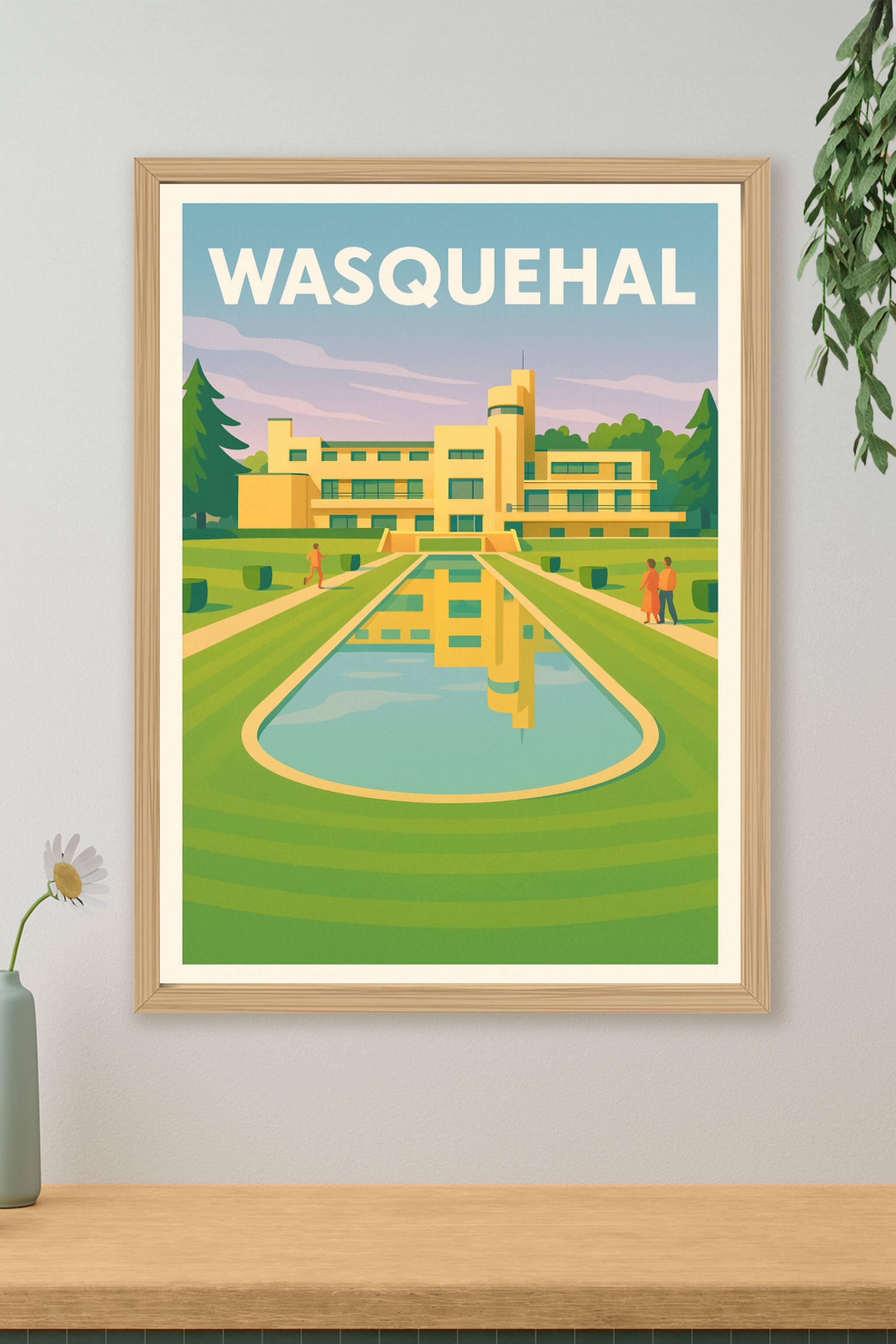 Affiche de Wasquehal - Élégance architecturale et sérénité des jardins