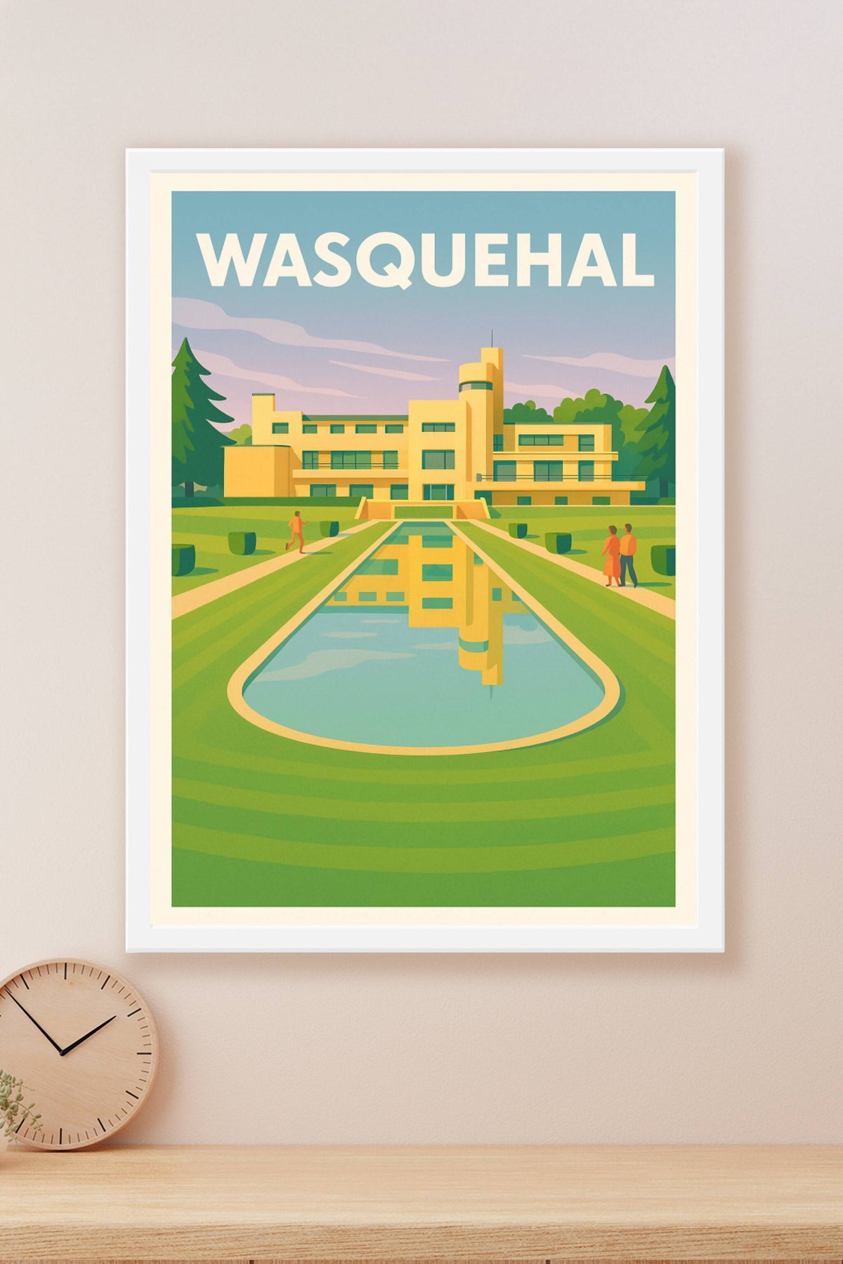Affiche de Wasquehal - Élégance architecturale et sérénité des jardins