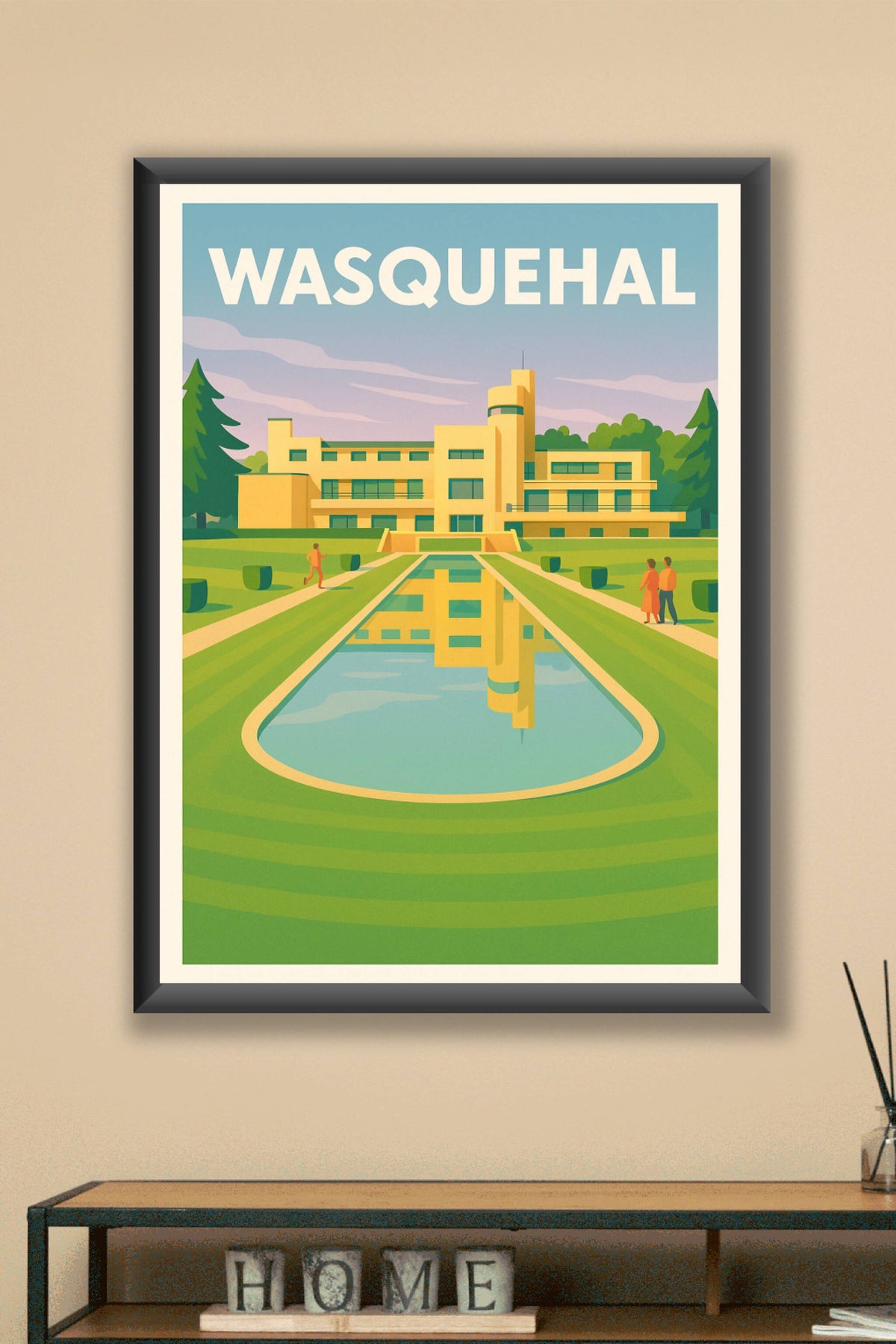 Affiche de Wasquehal - Élégance architecturale et sérénité des jardins