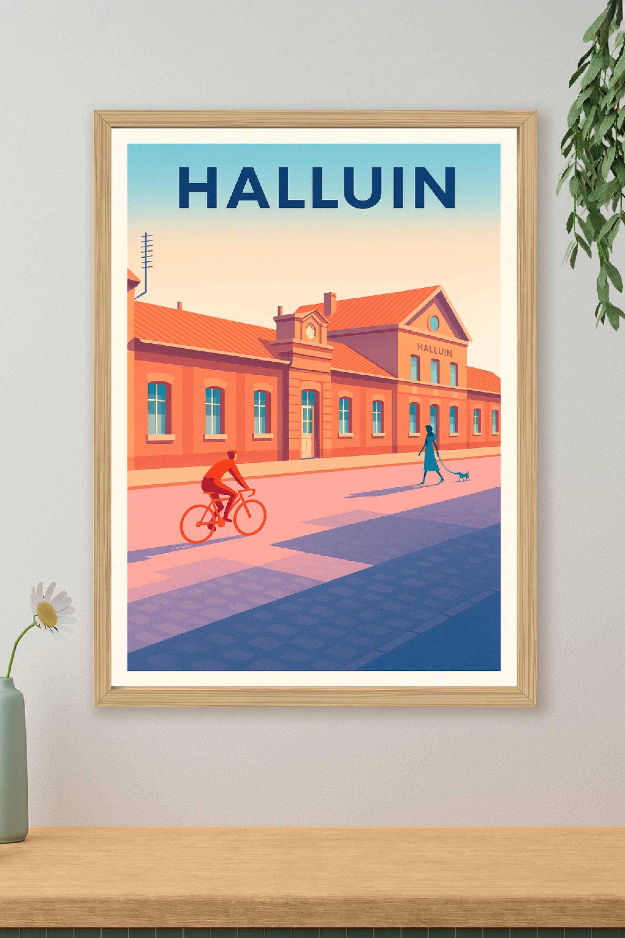 Affiche de Halluin - Charme et Sérénité en Douceur