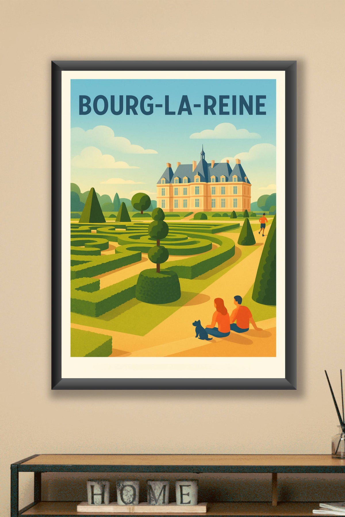 Affiche de Bourg-la-Reine - Élégance et sérénité au cœur des jardins