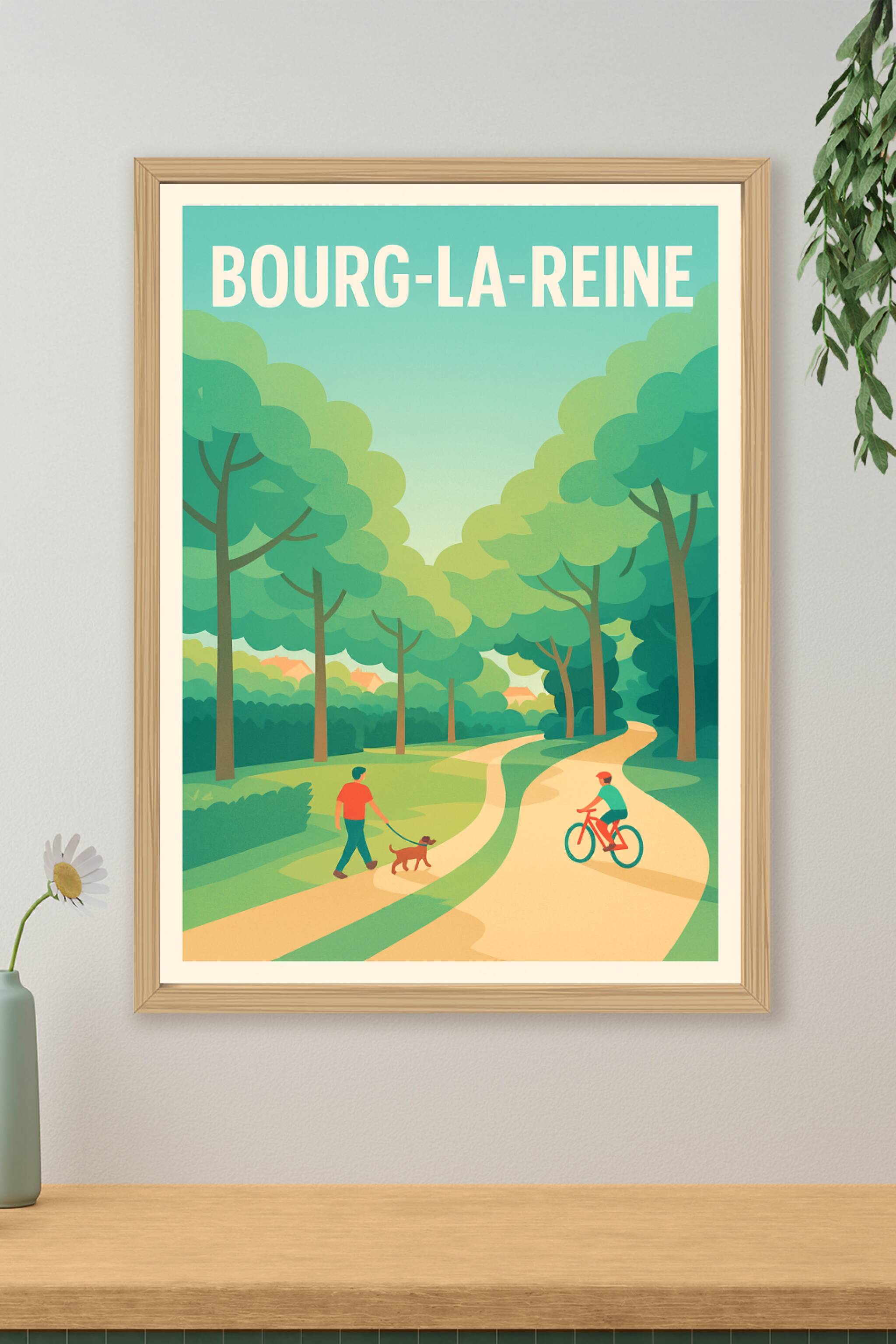 Affiche de Bourg-la-Reine - Promenade au cœur de la nature