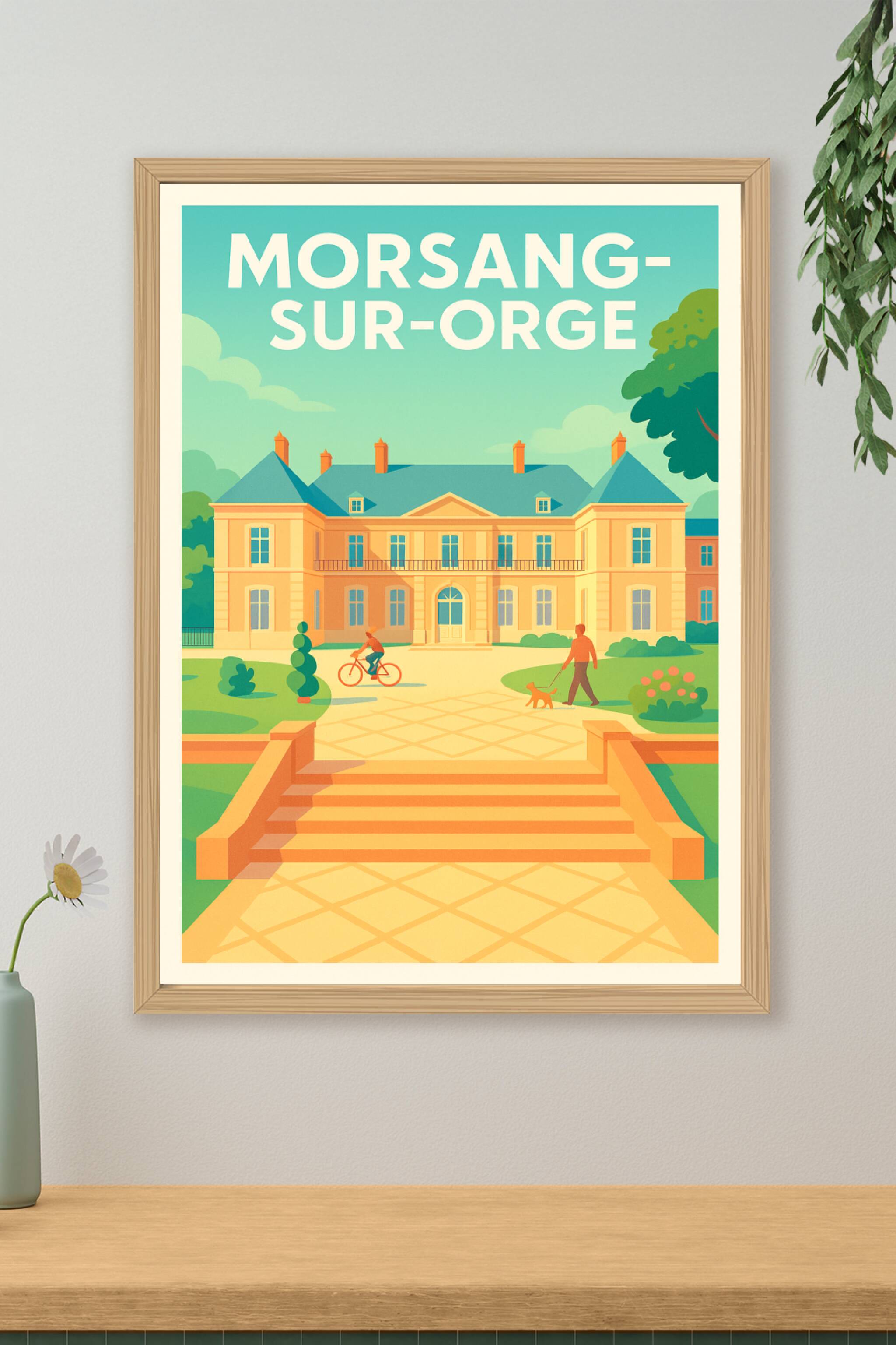 Affiche de Morsang-sur-Orge - Charme et douceur de vivre à la française