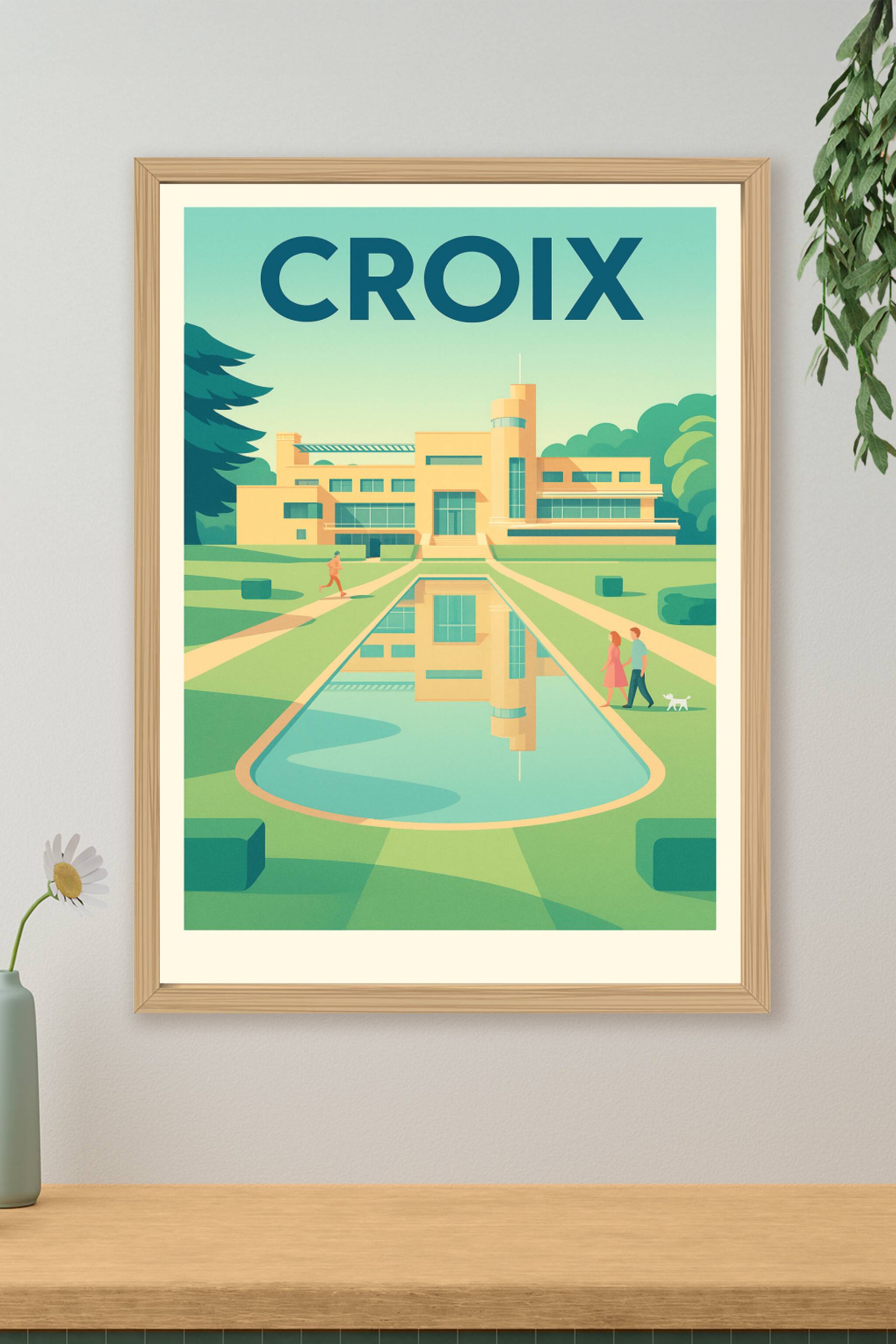Affiche de Croix - Élégance et sérénité architecturale