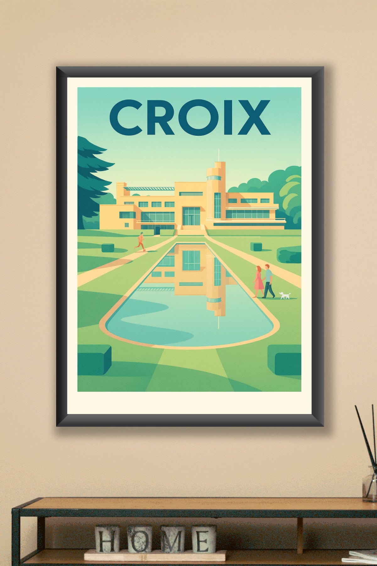 Affiche de Croix - Élégance et sérénité architecturale