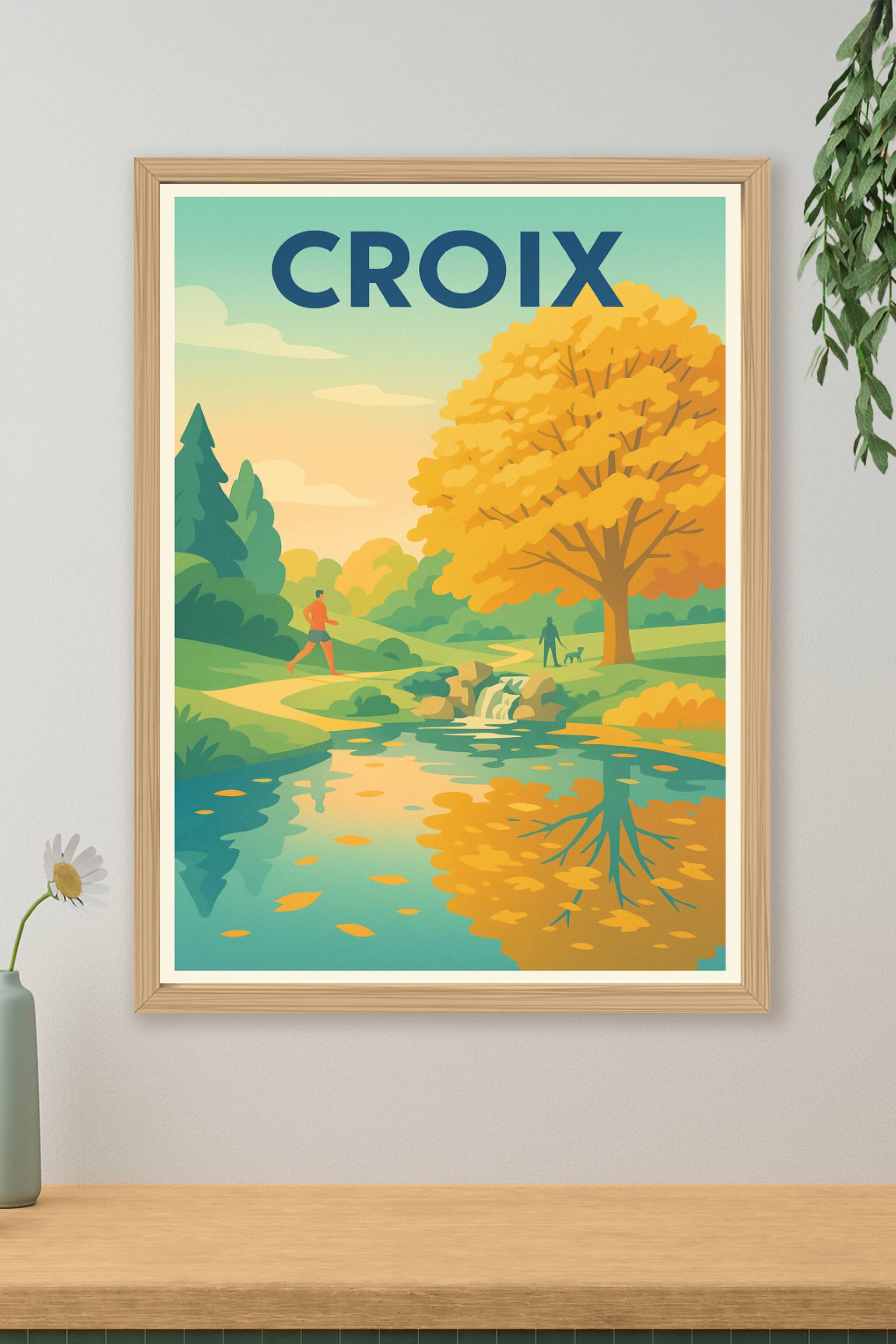 Affiche de Croix - Évasion nature au fil de l'eau