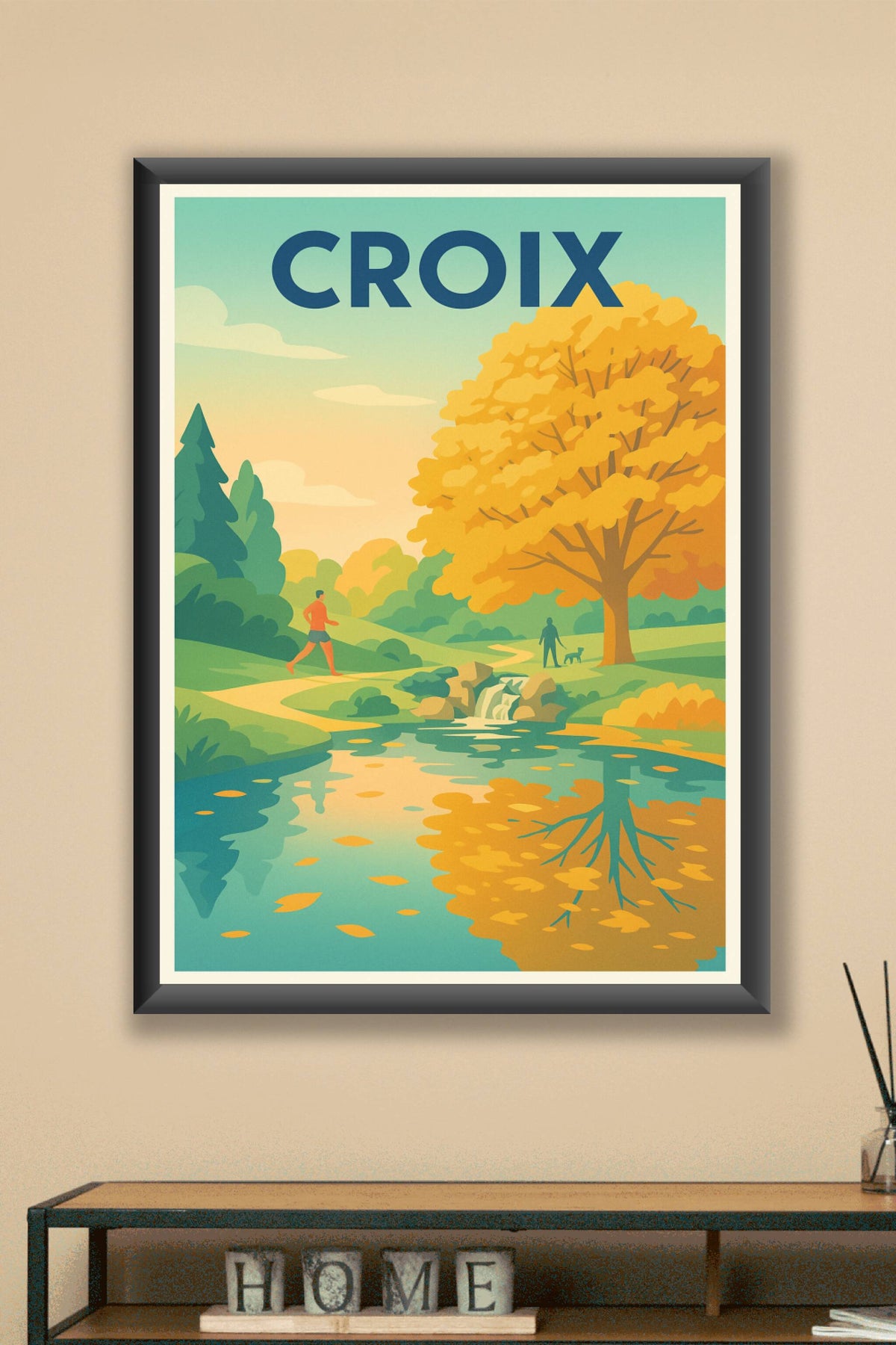 Affiche de Croix - Évasion nature au fil de l'eau