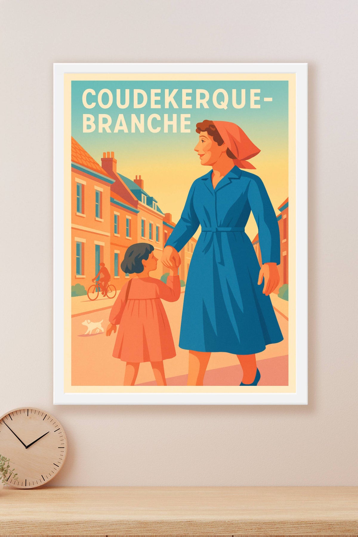 Affiche de Coudekerque-Branche - Charme et simplicité d'une vie de quartier