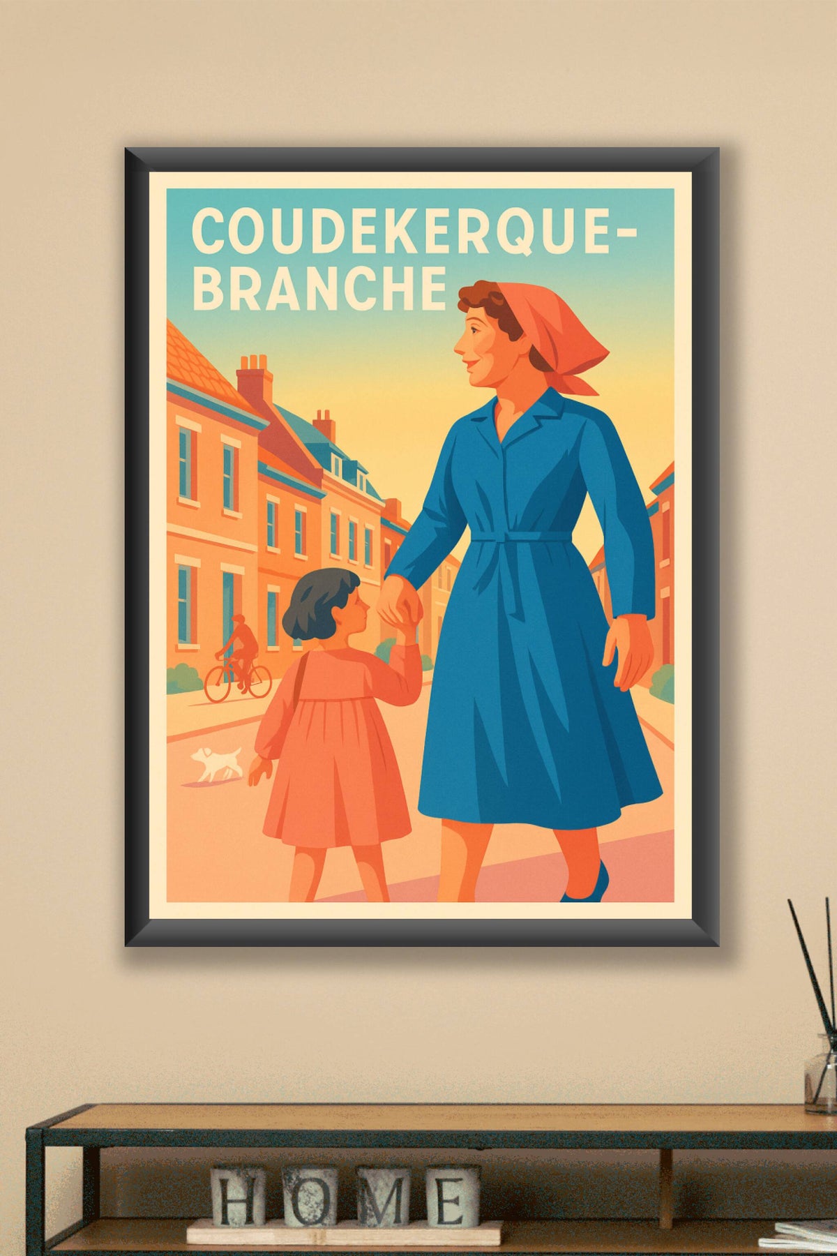Affiche de Coudekerque-Branche - Charme et simplicité d'une vie de quartier