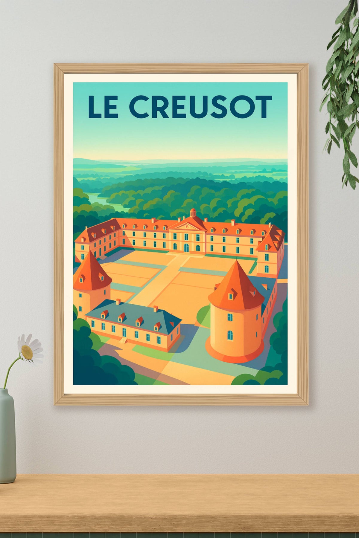 Affiche de Le Creusot - Élégance et histoire en Bourgogne