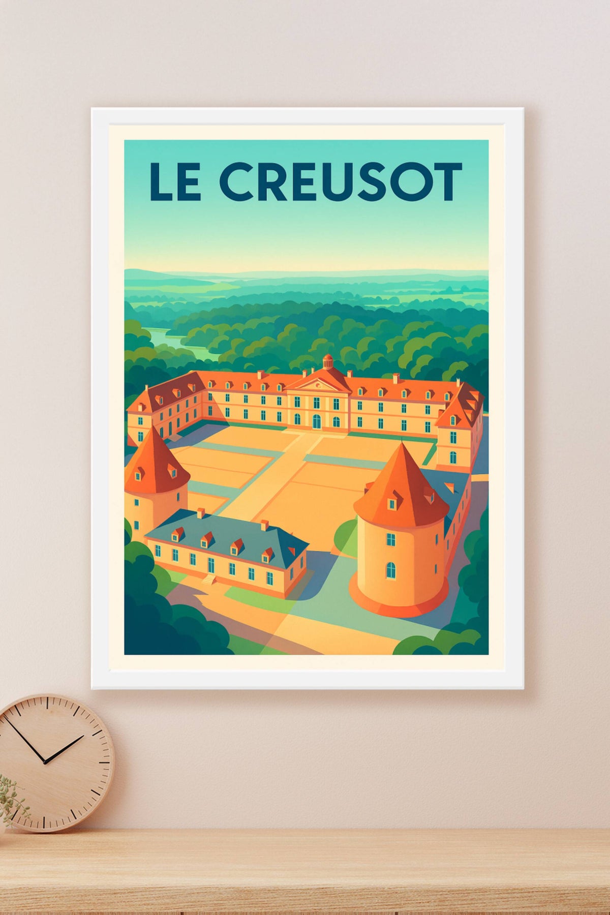 Affiche de Le Creusot - Élégance et histoire en Bourgogne