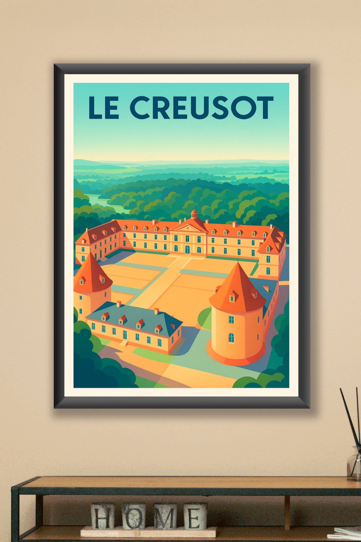 Affiche de Le Creusot - Élégance et histoire en Bourgogne