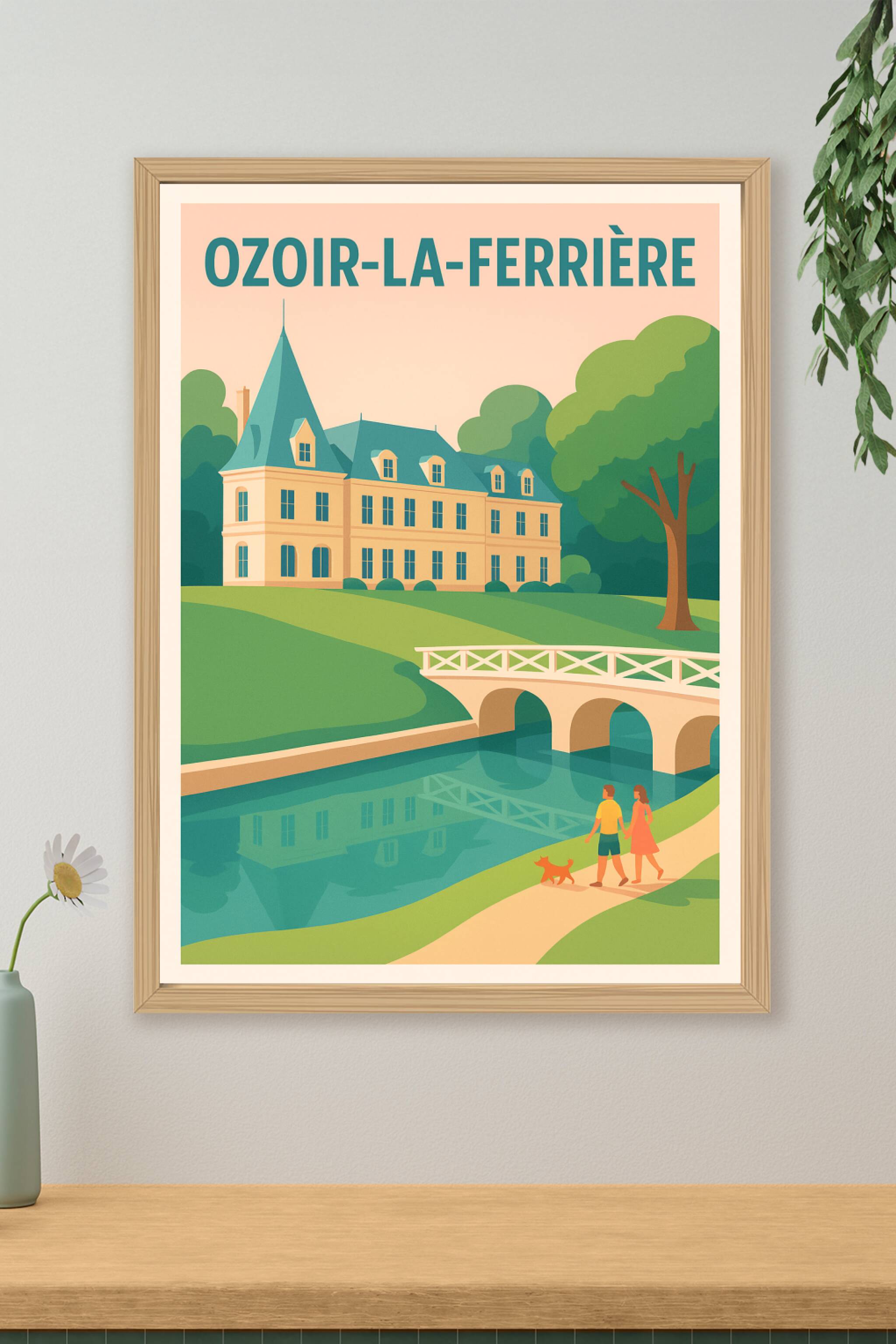 Affiche de Ozoir-la-Ferrière - Une promenade paisible au cœur du parc