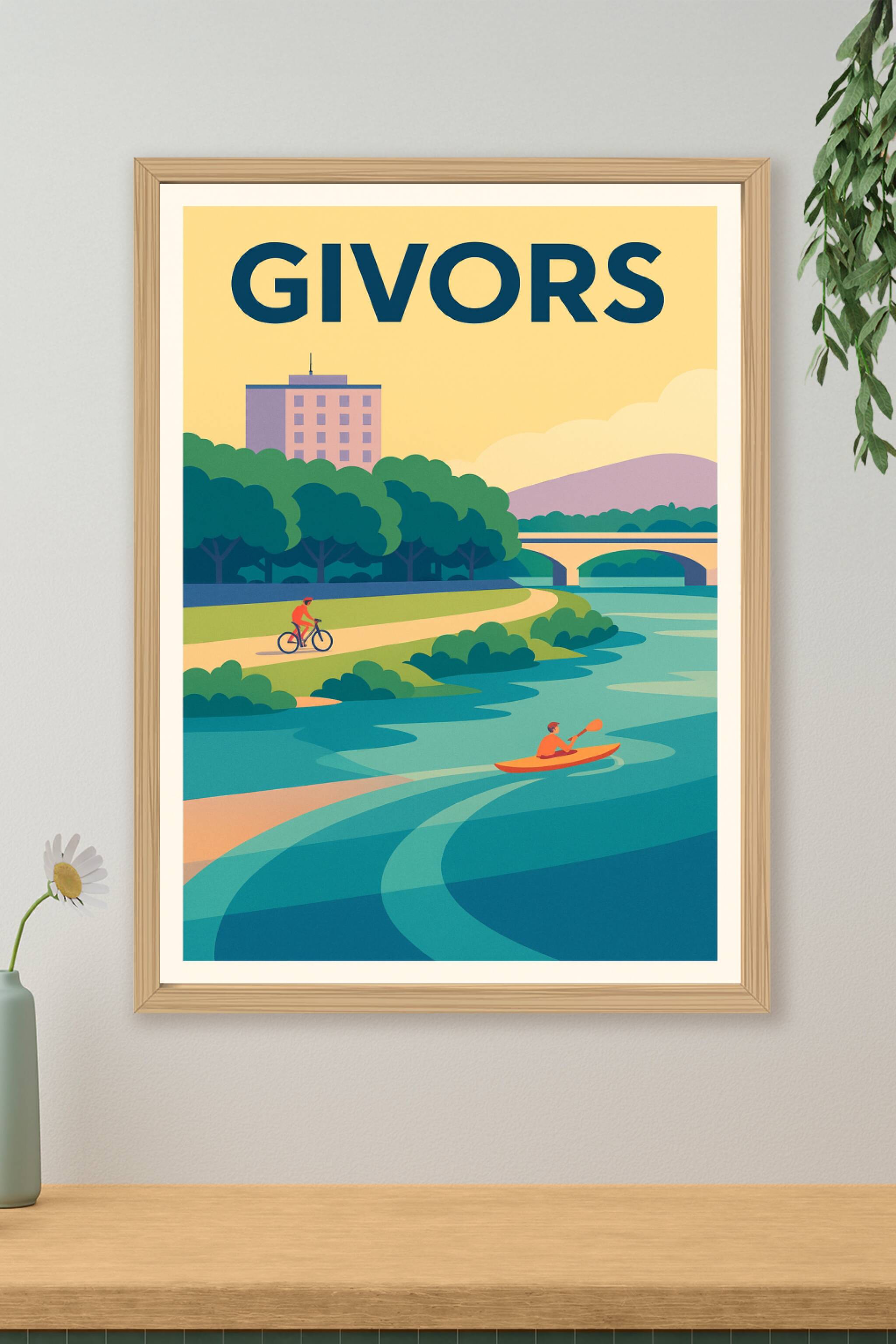 Affiche de Givors - Escapade nature au fil de l'eau