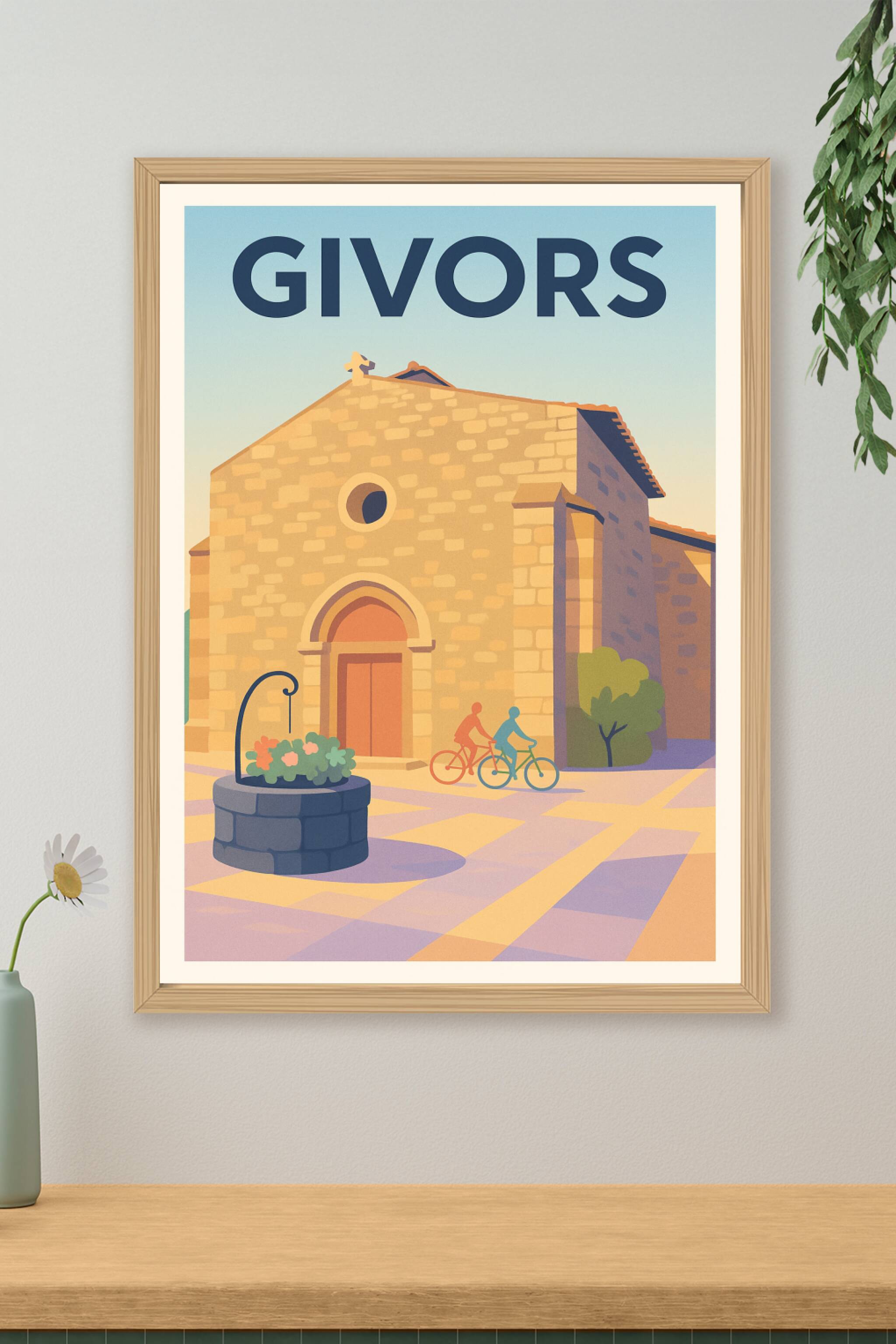 Affiche de Givors - Charme paisible et chaleur du Sud