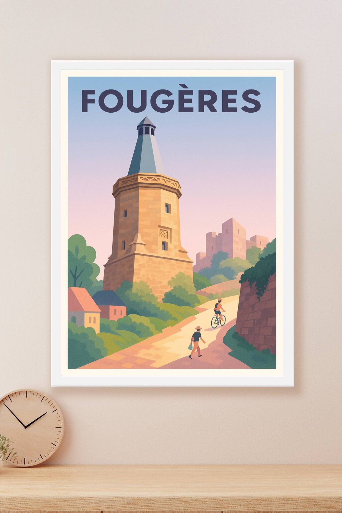 Affiche de Fougères - Charme et histoire en bord de chemin
