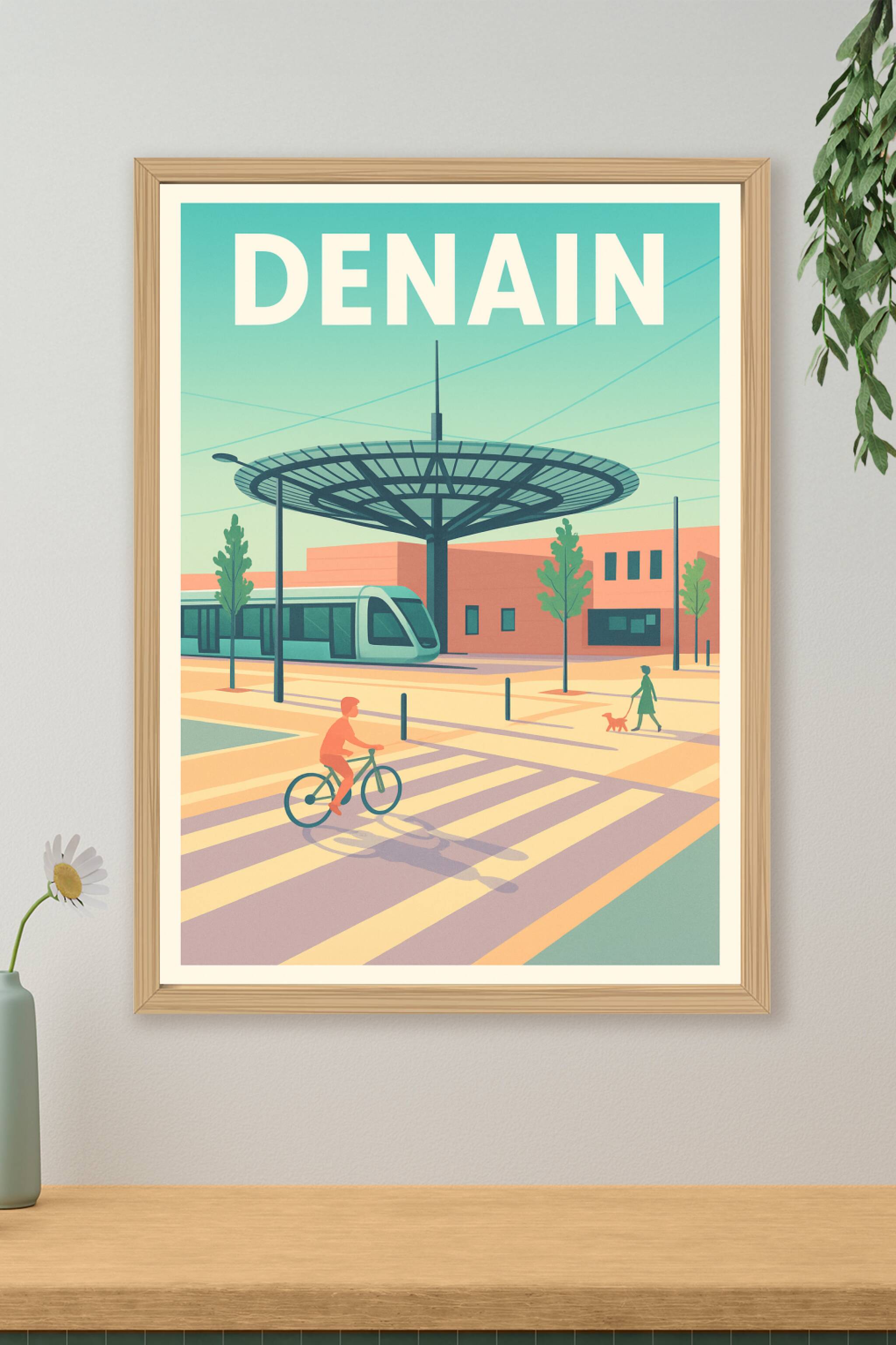 Affiche de Denain - Modernité et dynamisme urbain