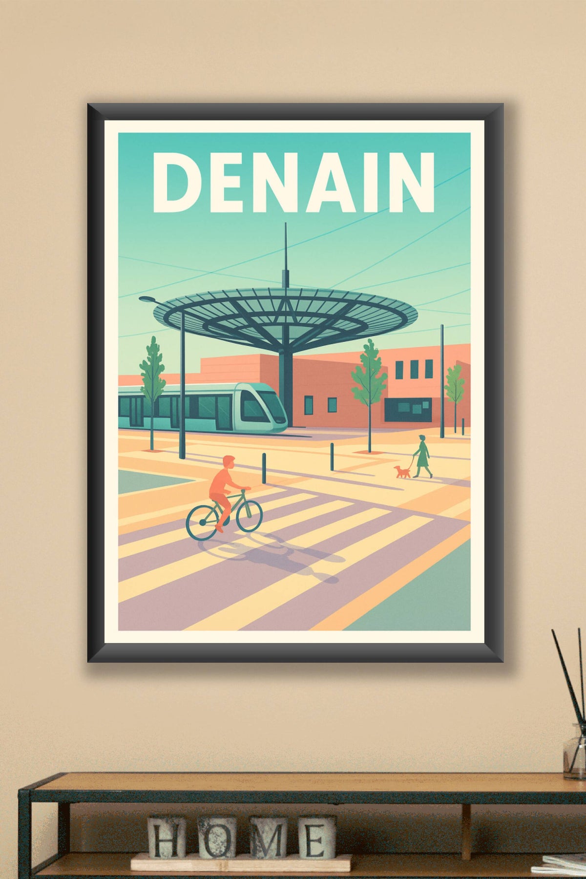 Affiche de Denain - Modernité et dynamisme urbain
