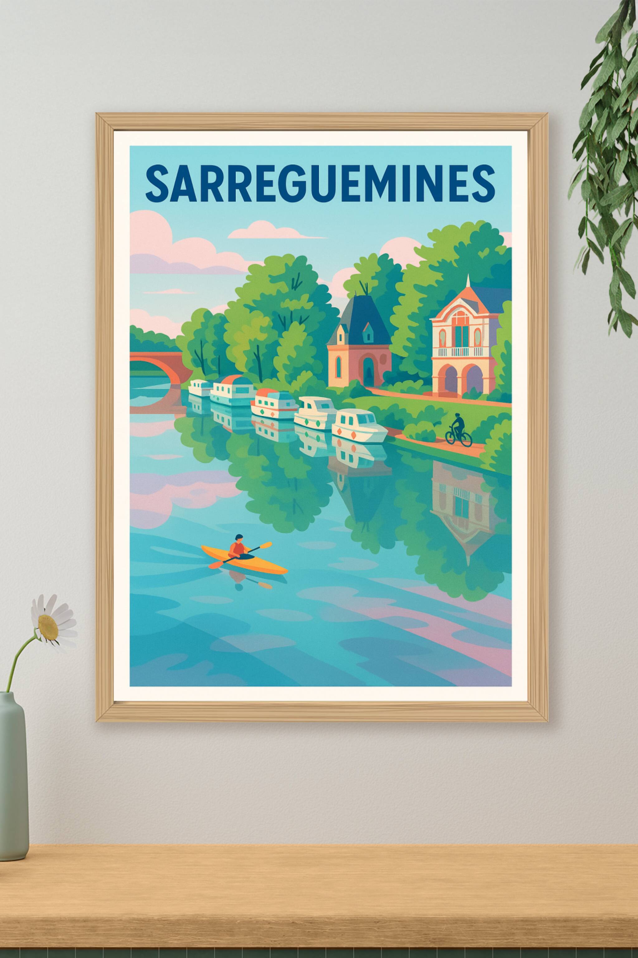 Affiche de Sarreguemines - Sérénité au fil de l'eau