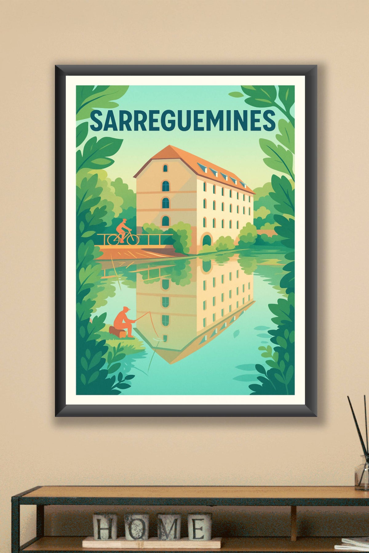 Affiche de Sarreguemines - Harmonie nature et patrimoine