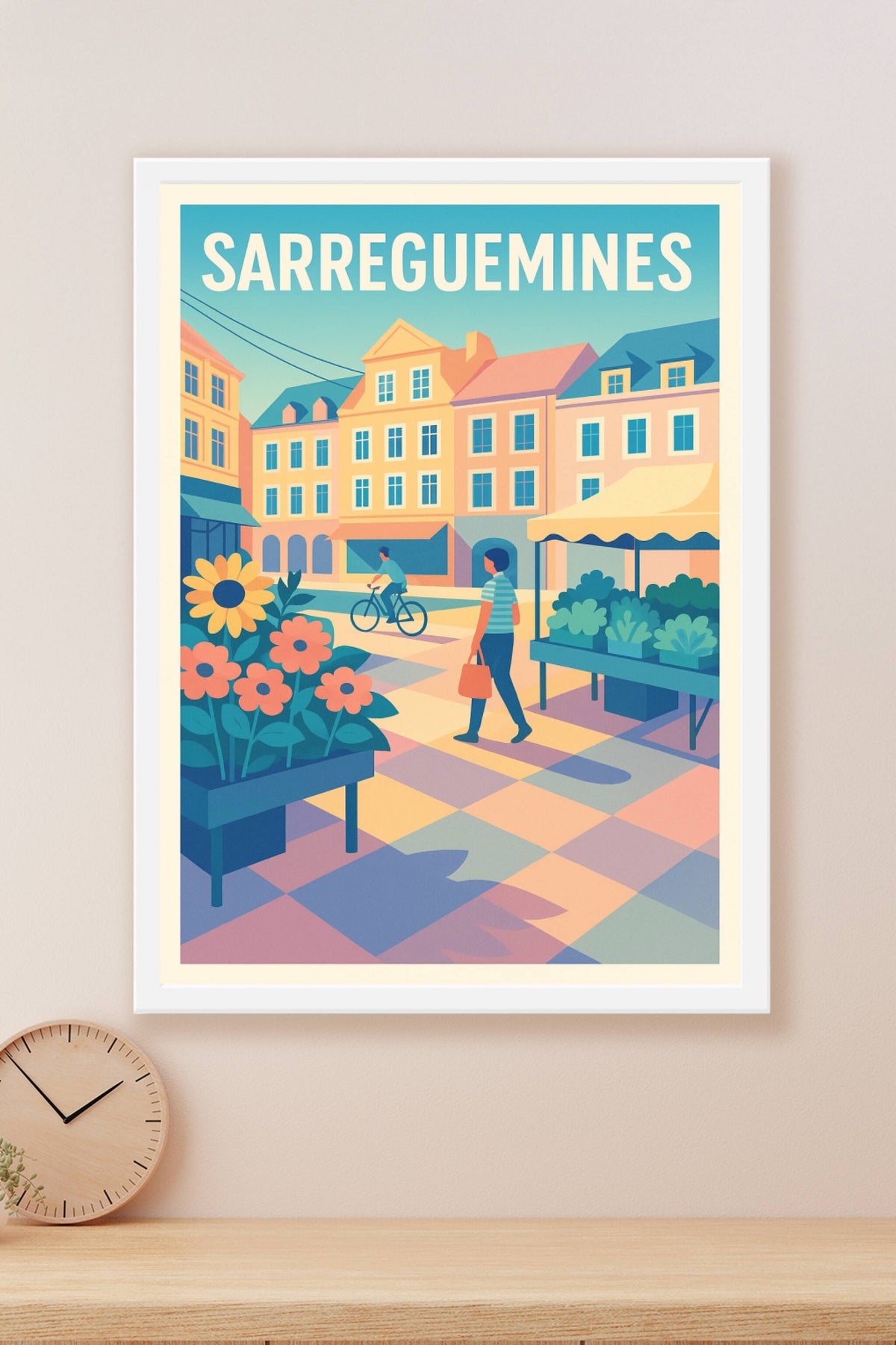 Affiche de Sarreguemines - Atmosphère conviviale au cœur de la ville