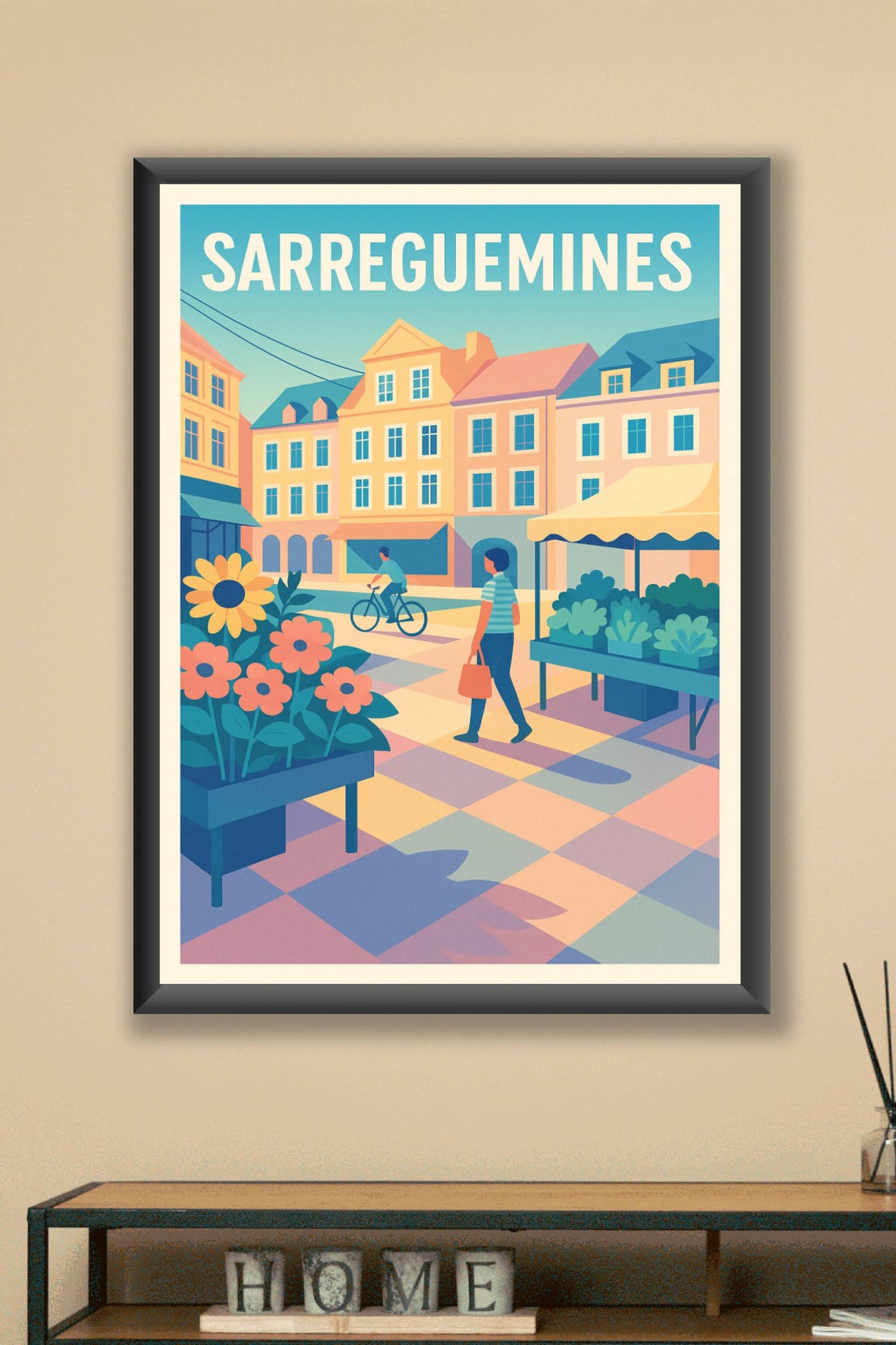 Affiche de Sarreguemines - Atmosphère conviviale au cœur de la ville