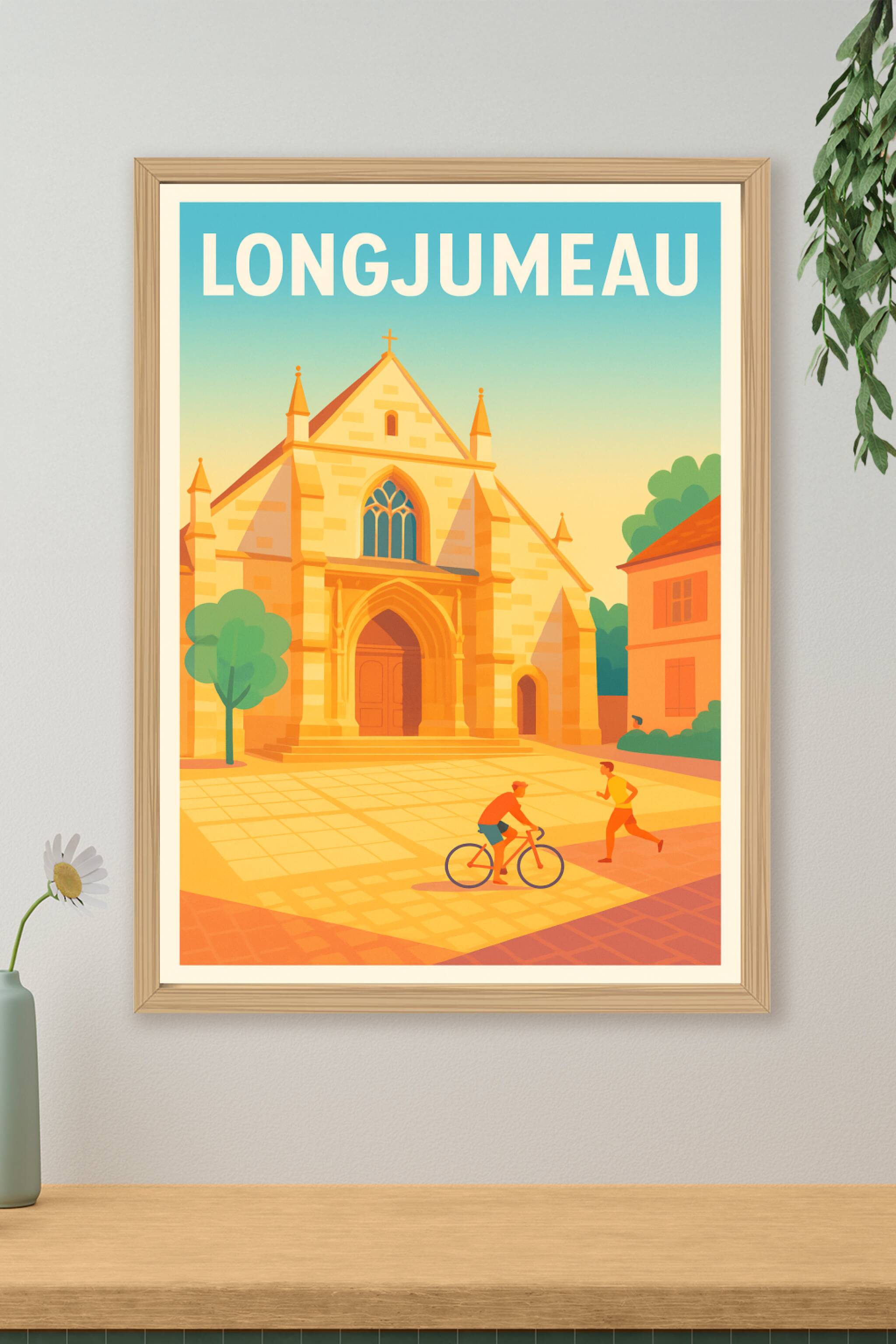 Affiche de Longjumeau - Charme et quiétude d'une place animée