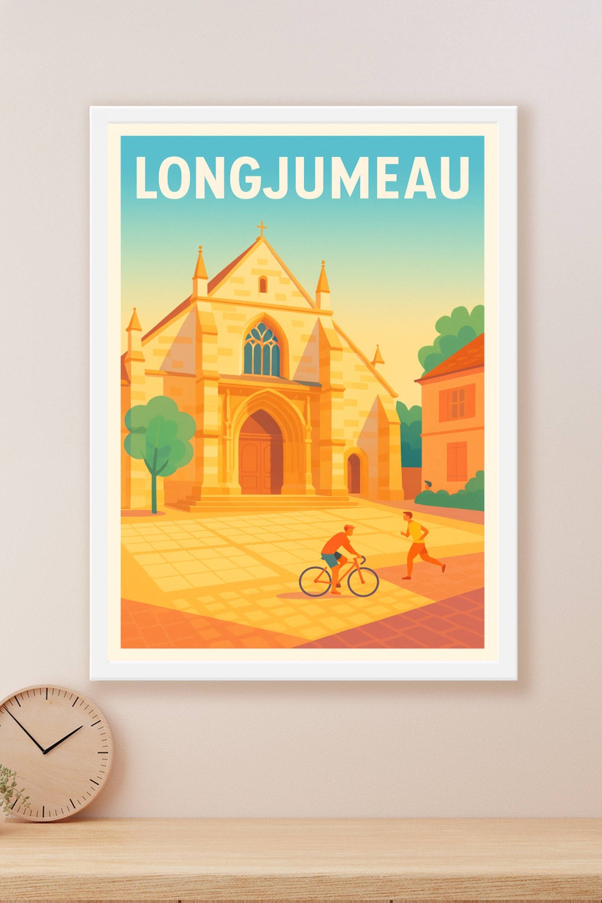 Affiche de Longjumeau - Charme et quiétude d'une place animée