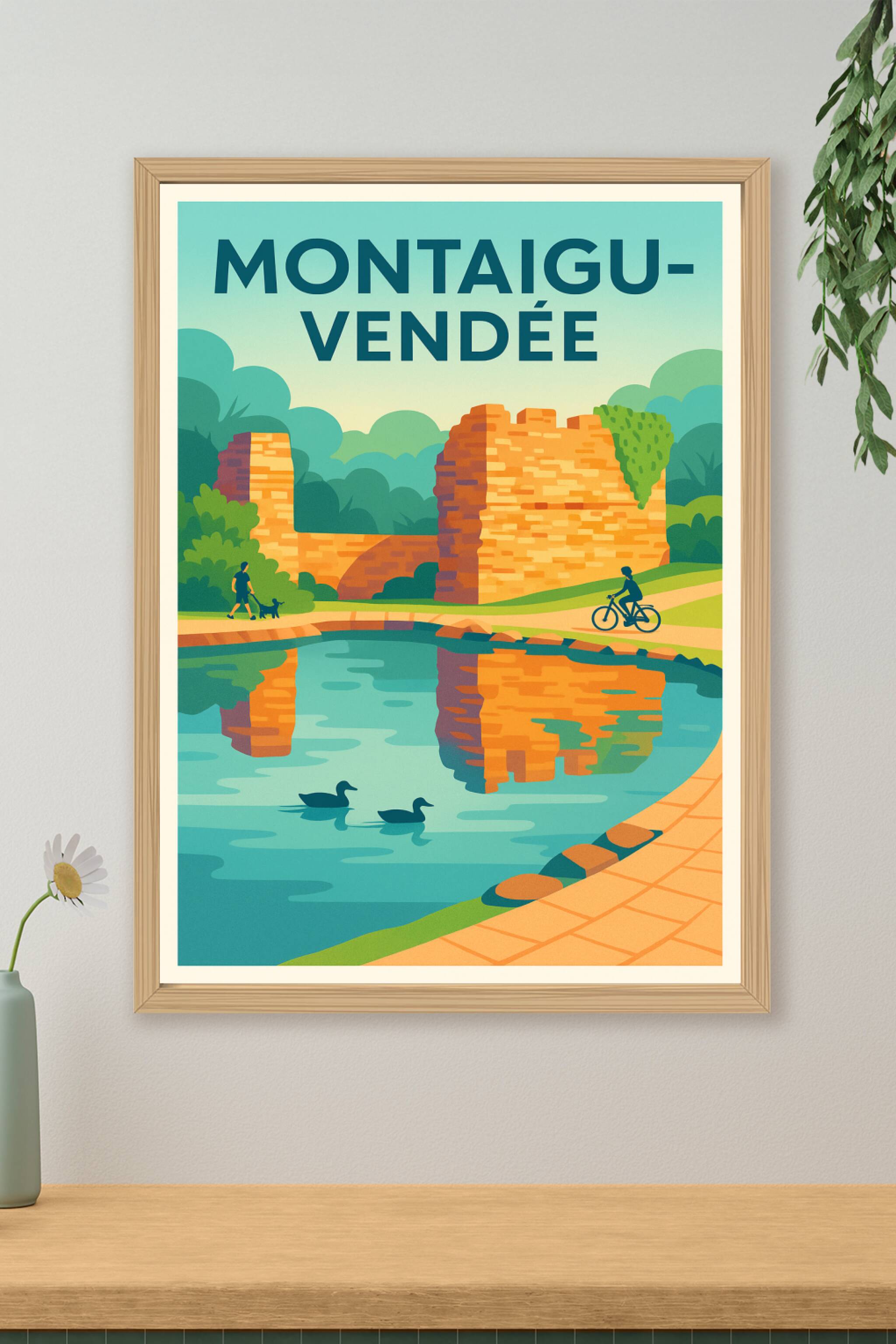 Affiche de Montaigu-Vendée - Charme historique et nature apaisante