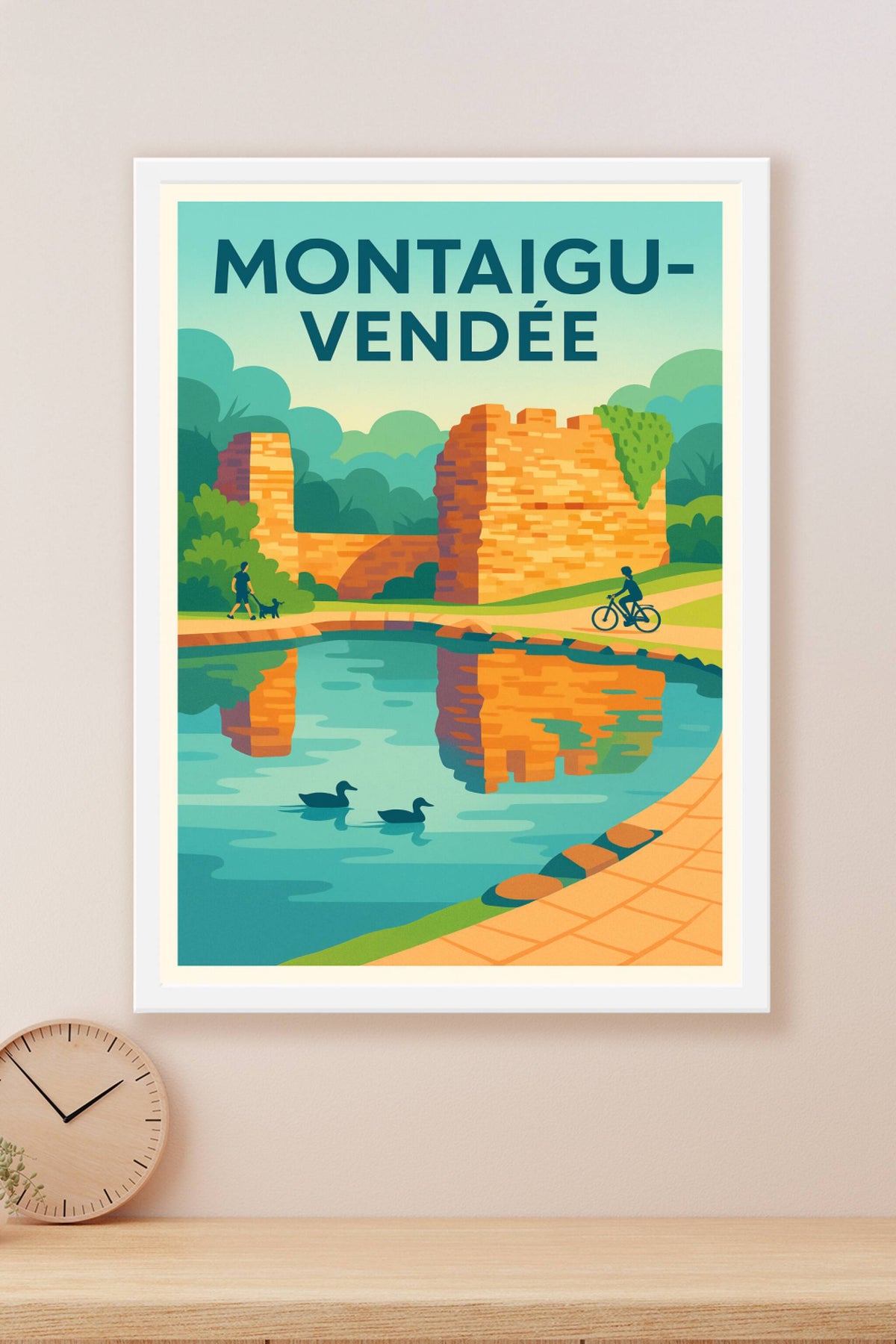 Affiche de Montaigu-Vendée - Charme historique et nature apaisante