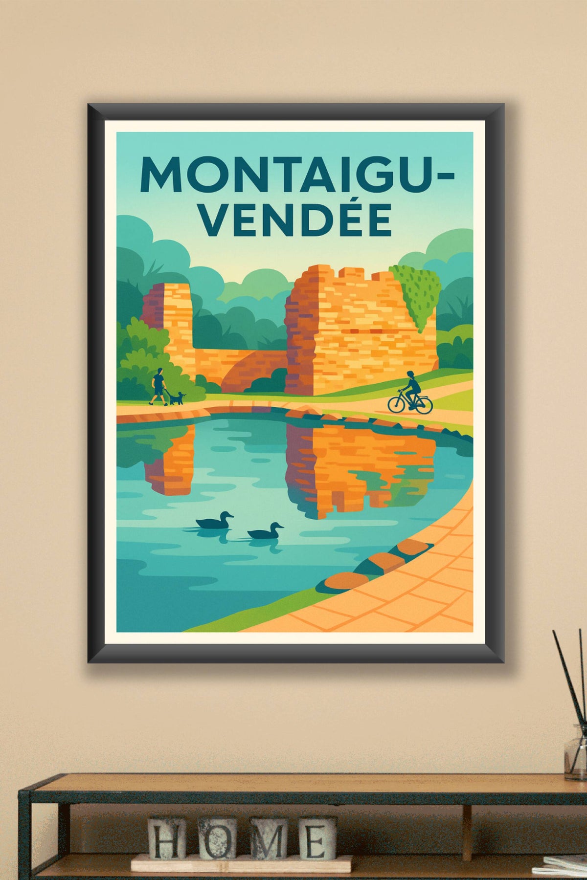 Affiche de Montaigu-Vendée - Charme historique et nature apaisante