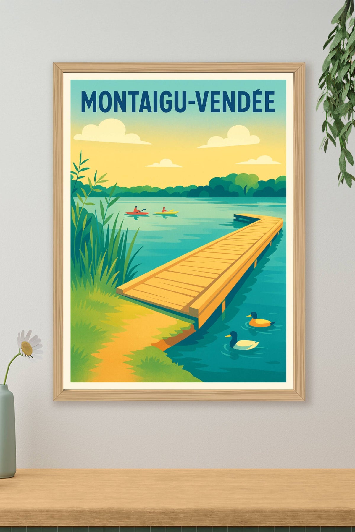 Affiche de Montaigu-Vendée - Escapade Nature au Bord de l'Eau