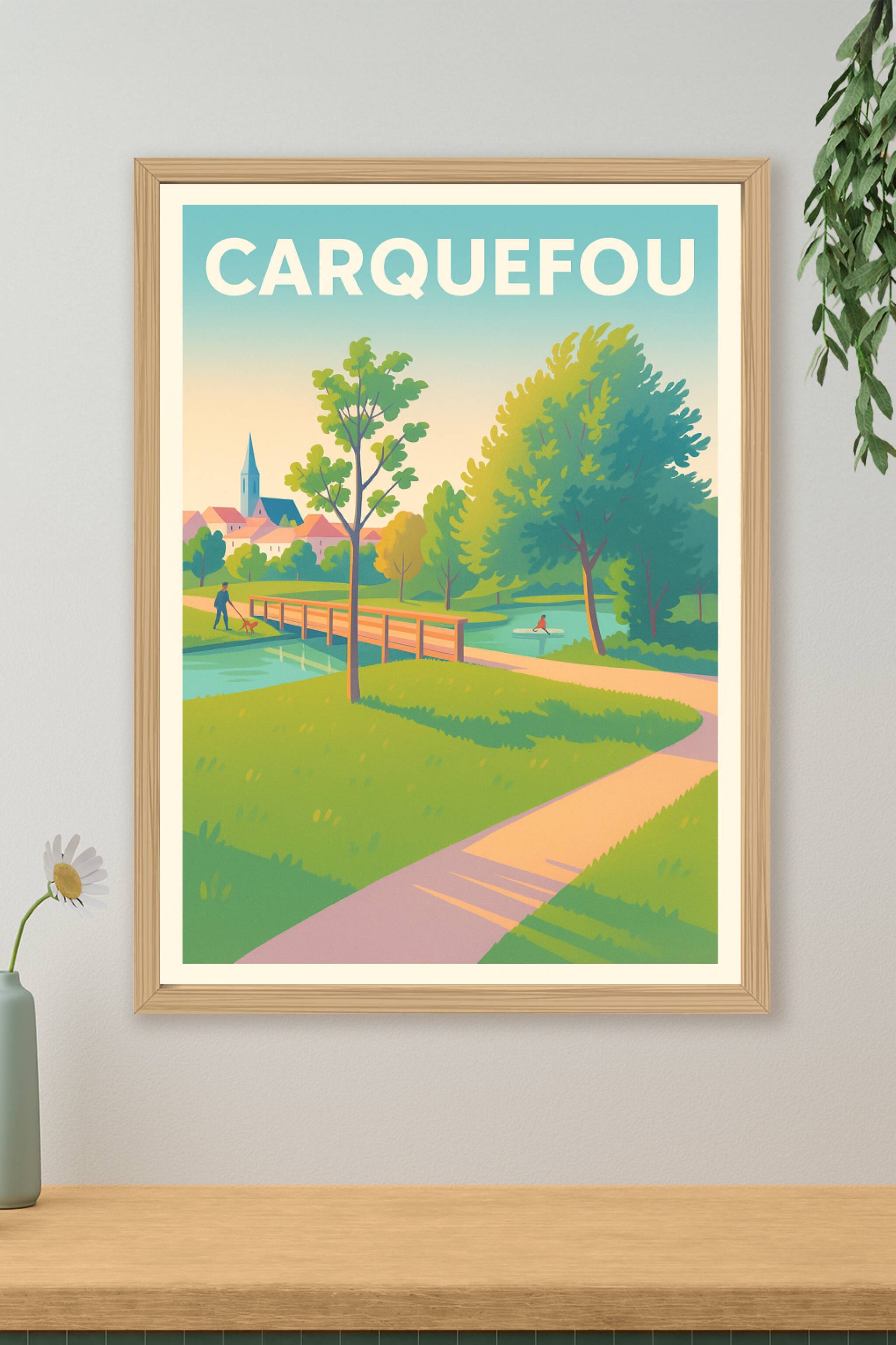 Affiche de Carquefou - Sérénité et nature au cœur de la ville
