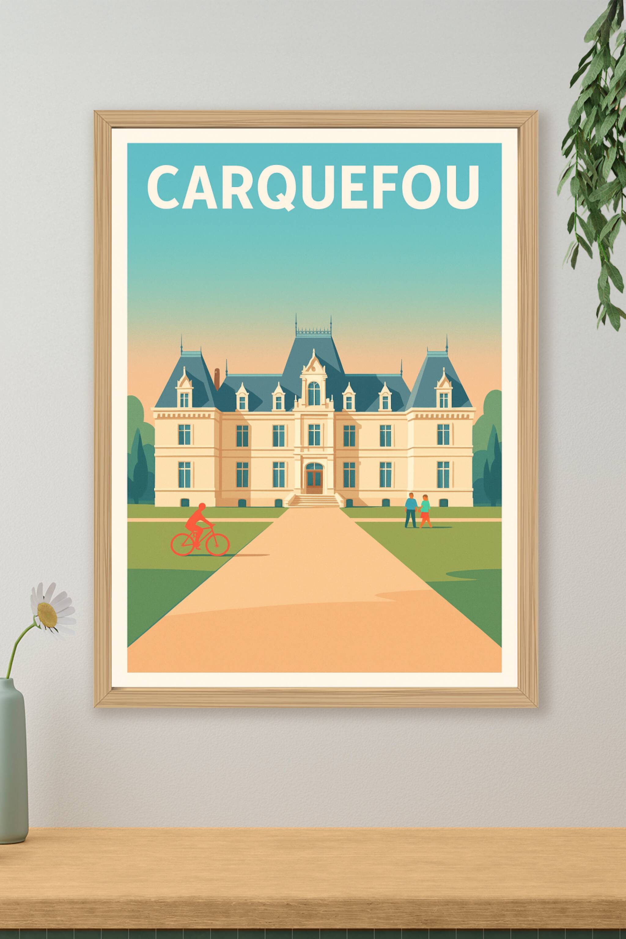 Affiche de Carquefou - Élégance et sérénité au château