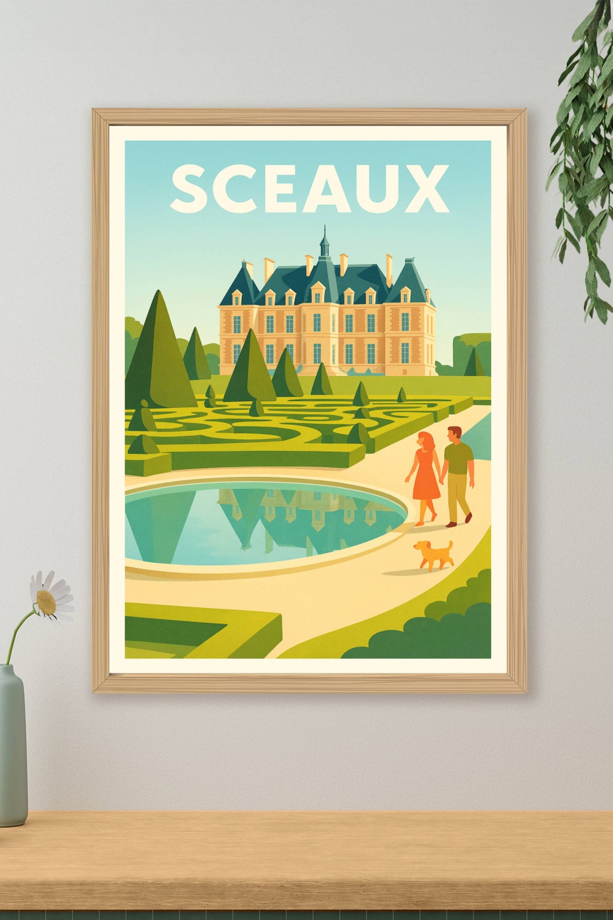 Affiche de Sceaux - Élégance et sérénité dans le parc du château
