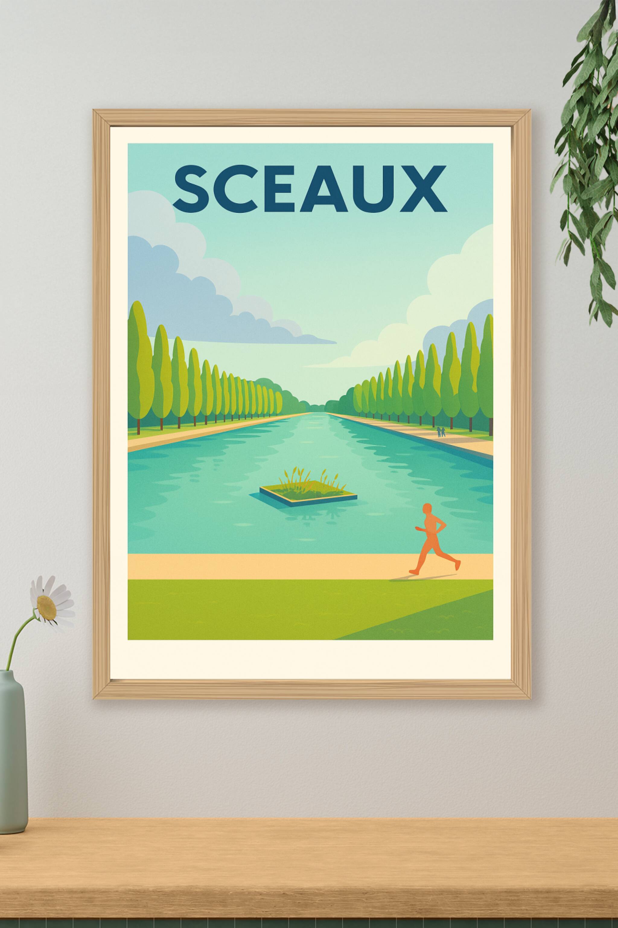Affiche de Sceaux - Harmonie naturelle et promenade paisible