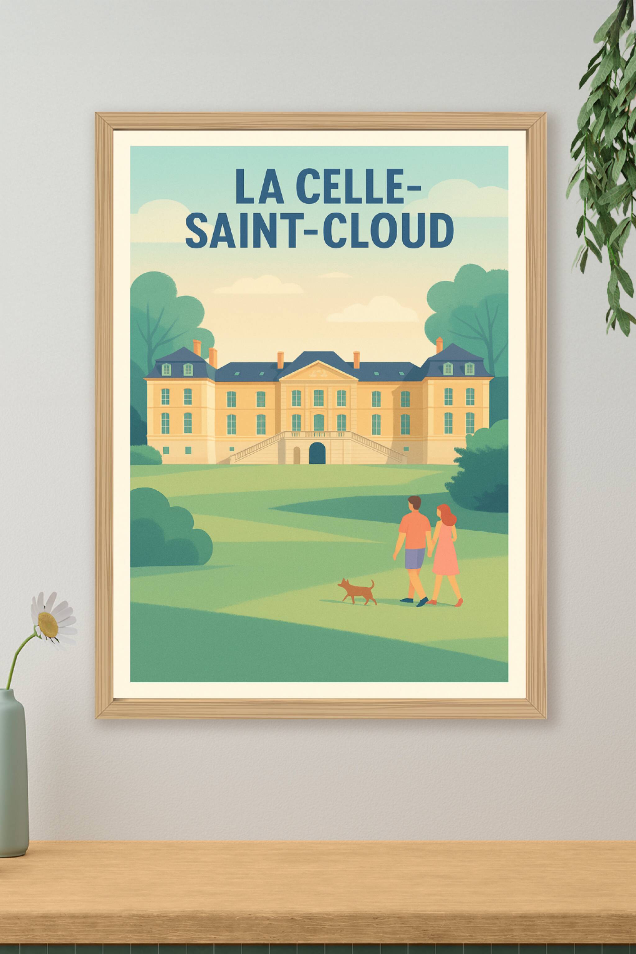 Affiche de La Celle-Saint-Cloud - Élégance et Sérénité au Château