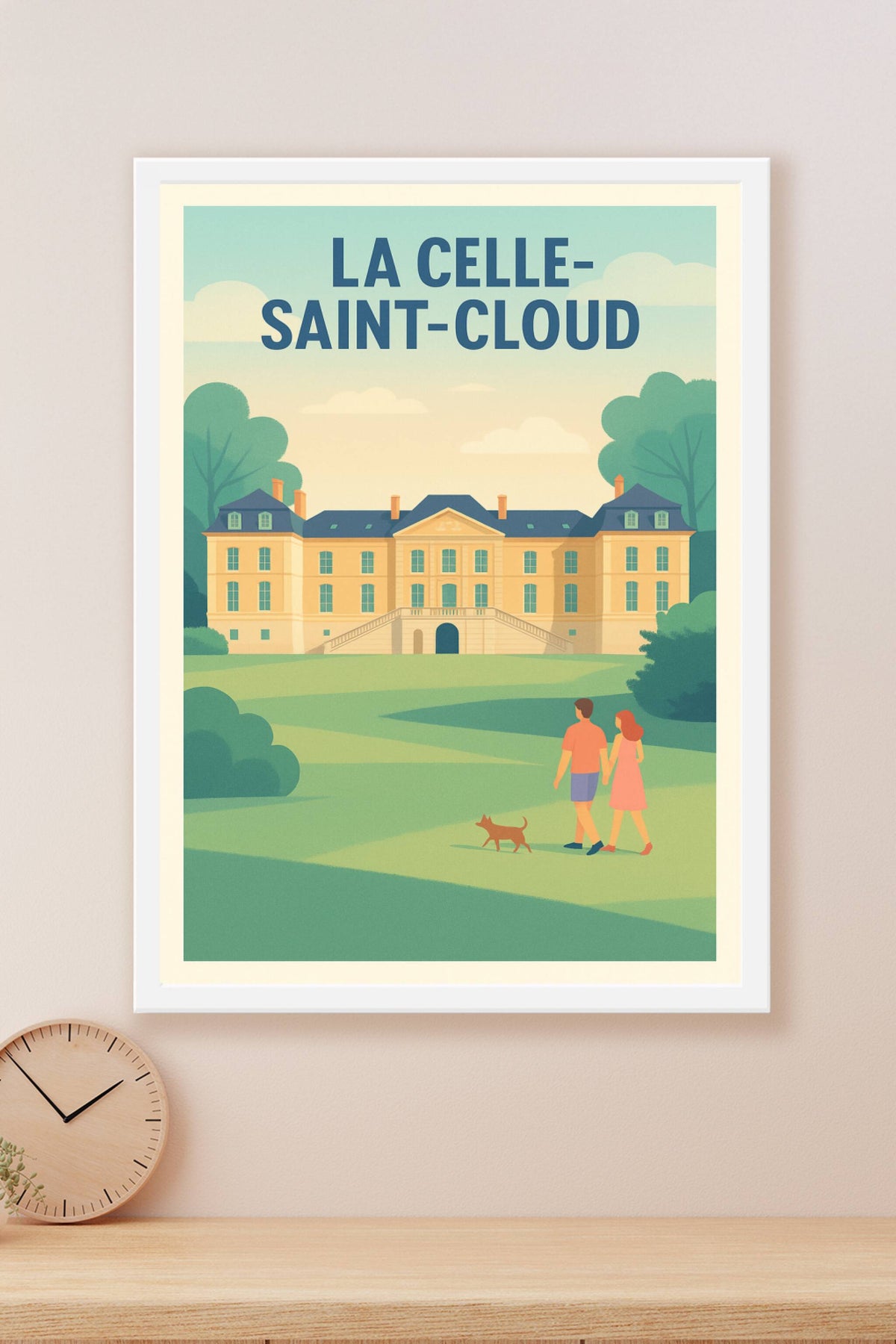 Affiche de La Celle-Saint-Cloud - Élégance et Sérénité au Château