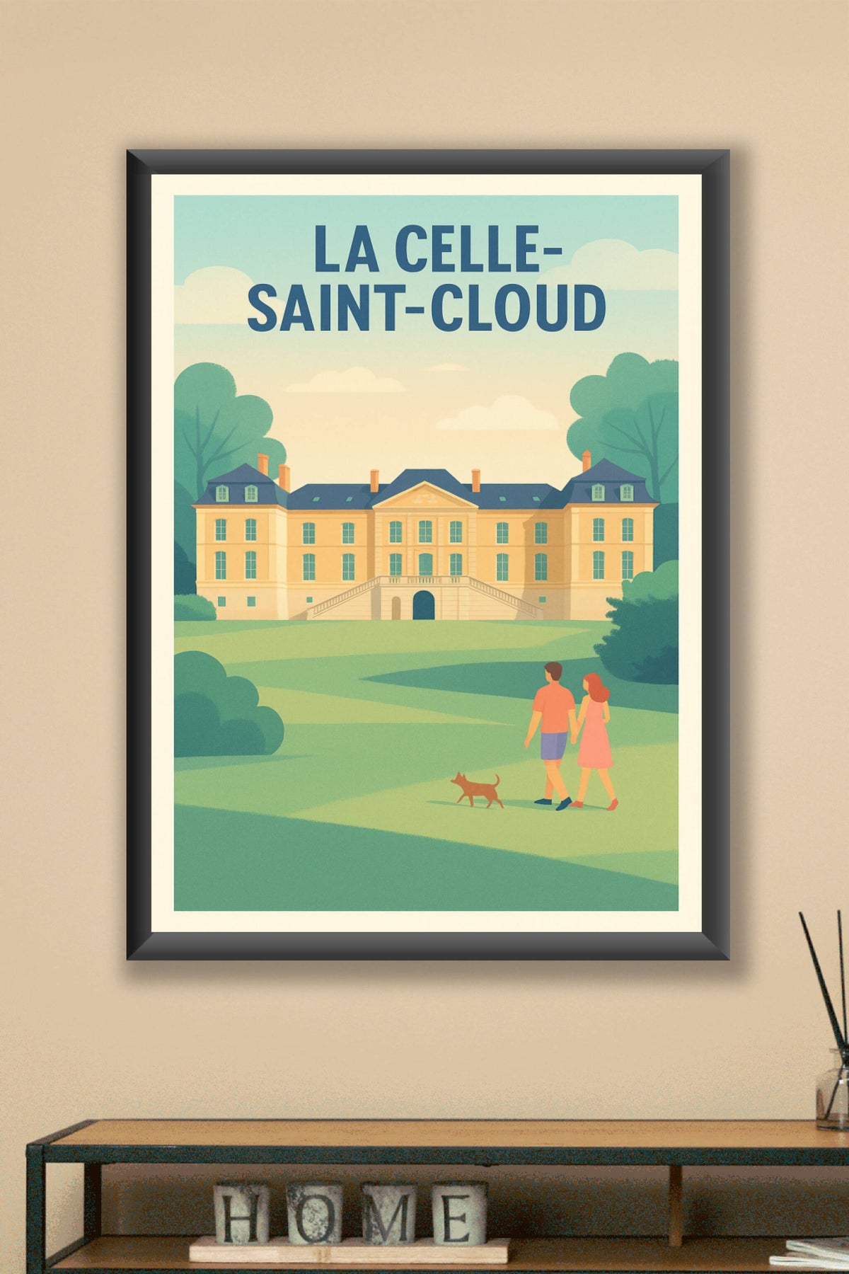 Affiche de La Celle-Saint-Cloud - Élégance et Sérénité au Château