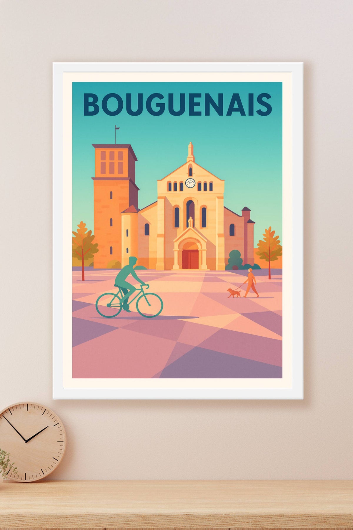 Affiche de Bouguenais - Ambiance paisible et architecturale