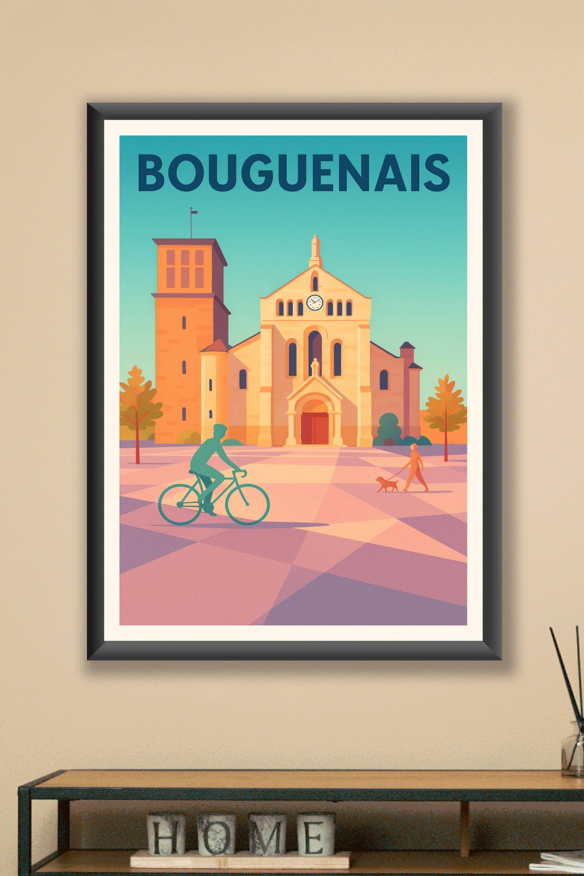 Affiche de Bouguenais - Ambiance paisible et architecturale