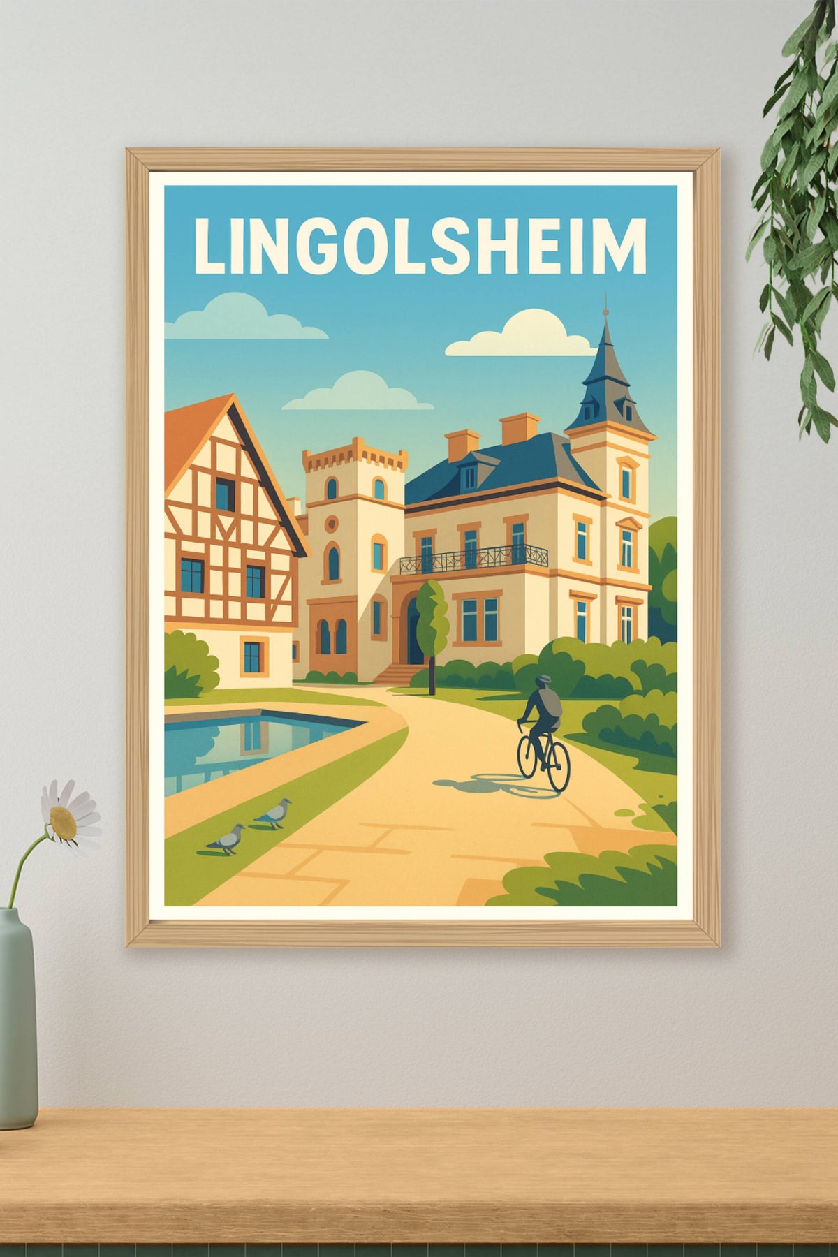 Affiche de Lingolsheim - Charme et sérénité alsaciens