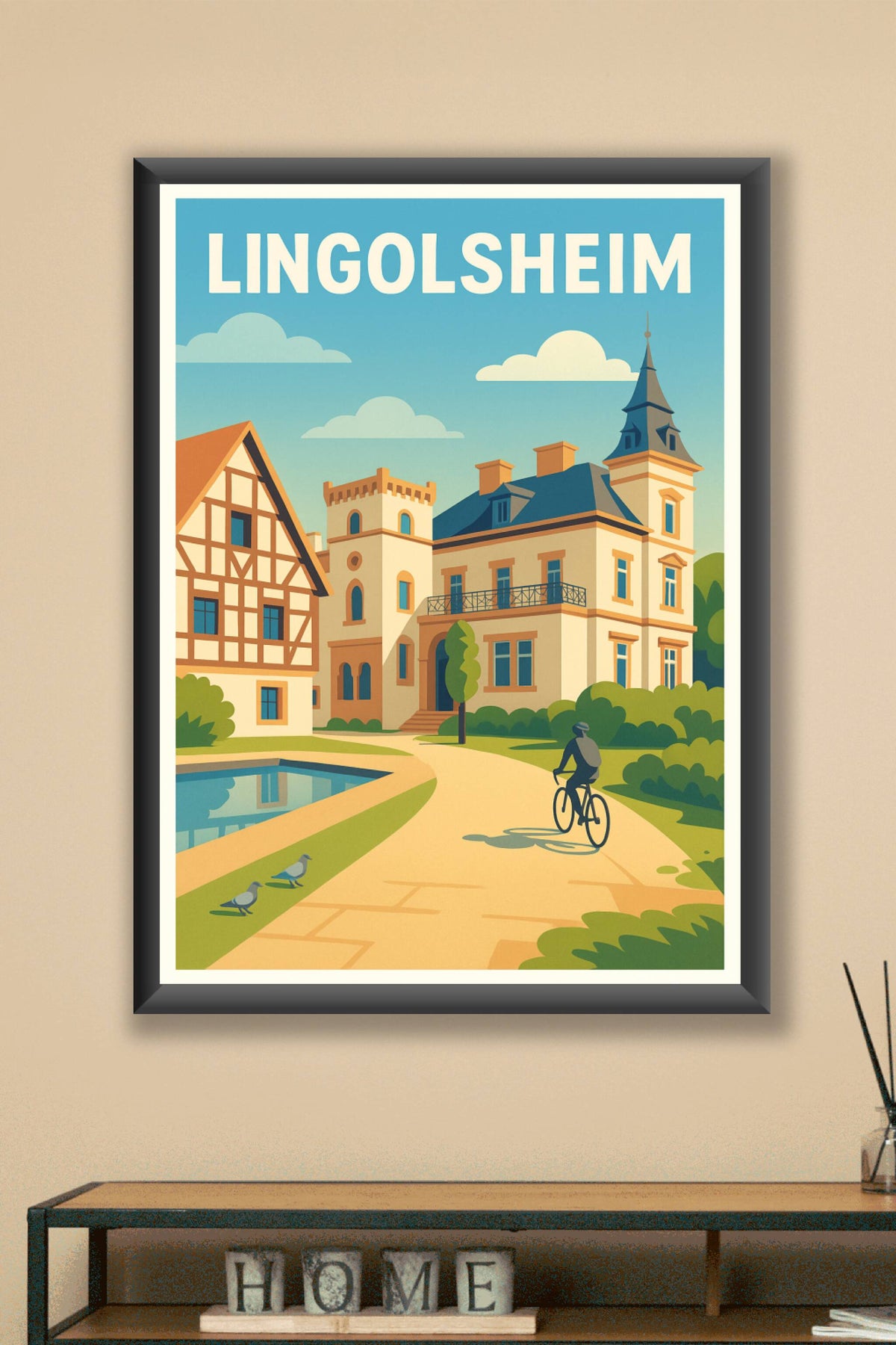 Affiche de Lingolsheim - Charme et sérénité alsaciens
