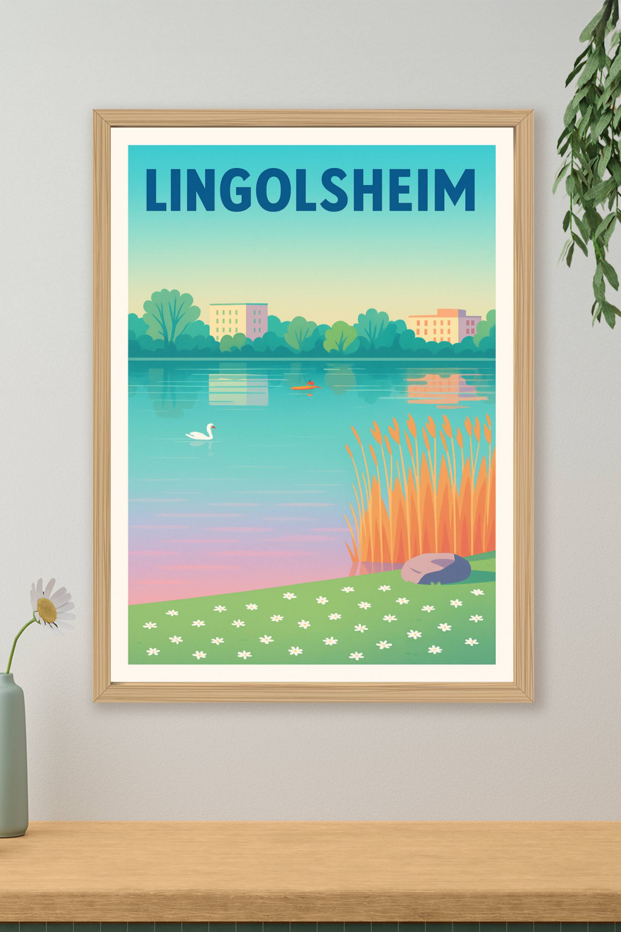 Affiche de Lingolsheim - Sérénité au bord de l'eau