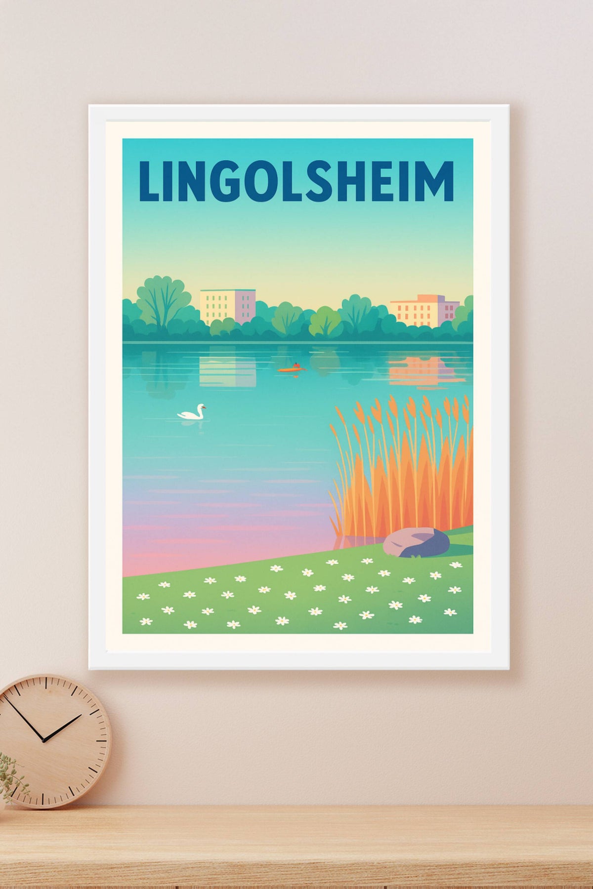Affiche de Lingolsheim - Sérénité au bord de l'eau